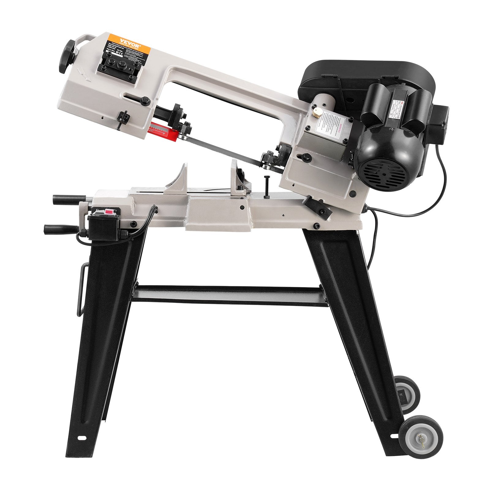 VEVOR Metal Horizontal Band Saw 4 in x 6 in 550W Variable Speed Bandsaw 110V