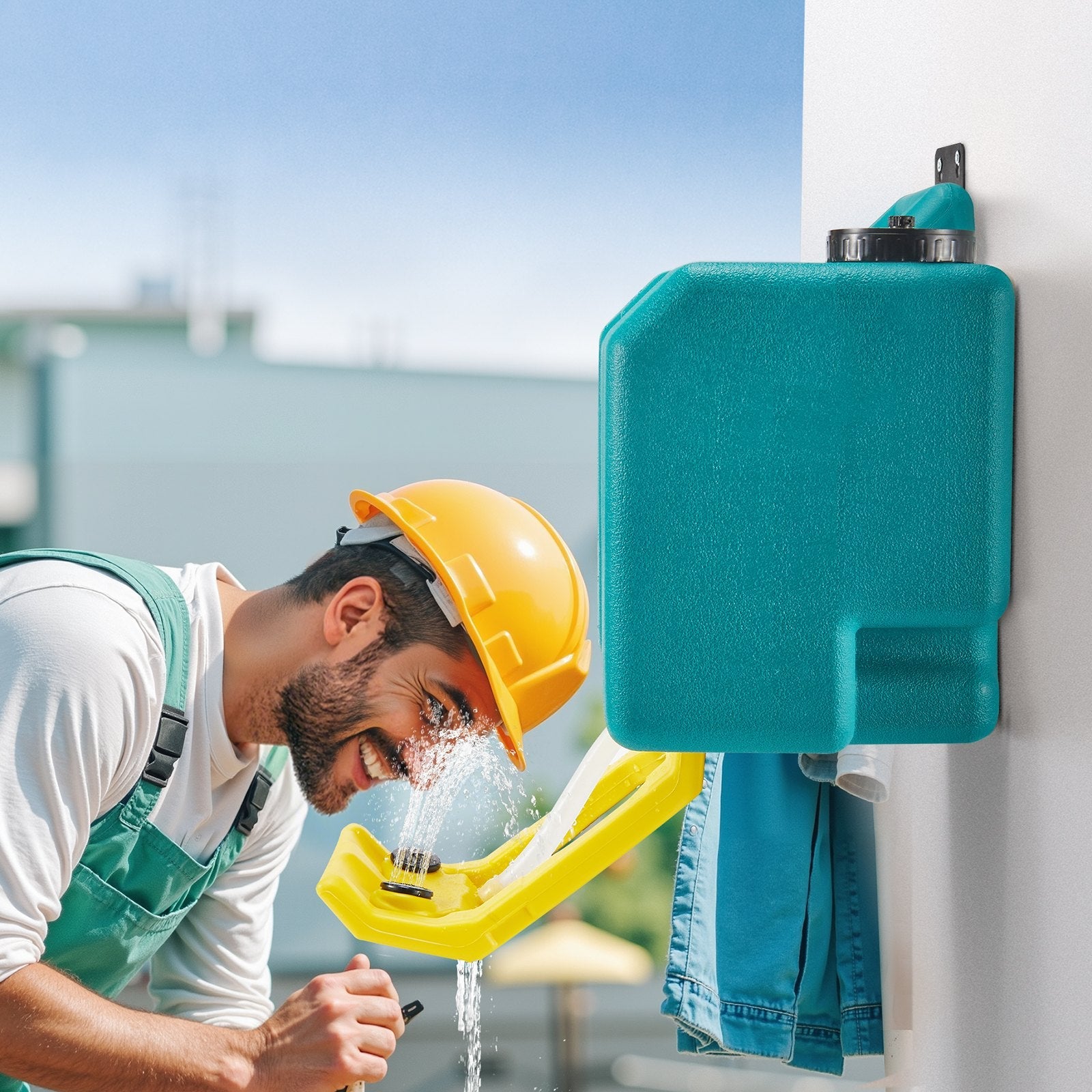 VEVOR Portable Eye Wash Station 8-Gallon OSHA-Approved Emergency Eyewash Station