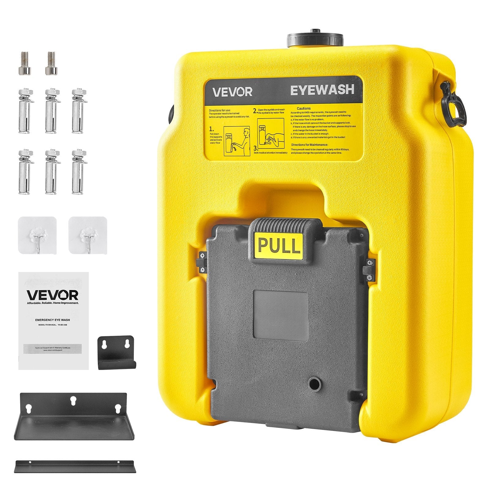 VEVOR Portable Eye Wash Station 14-Gal OSHA-Approved Emergency Eyewash Station