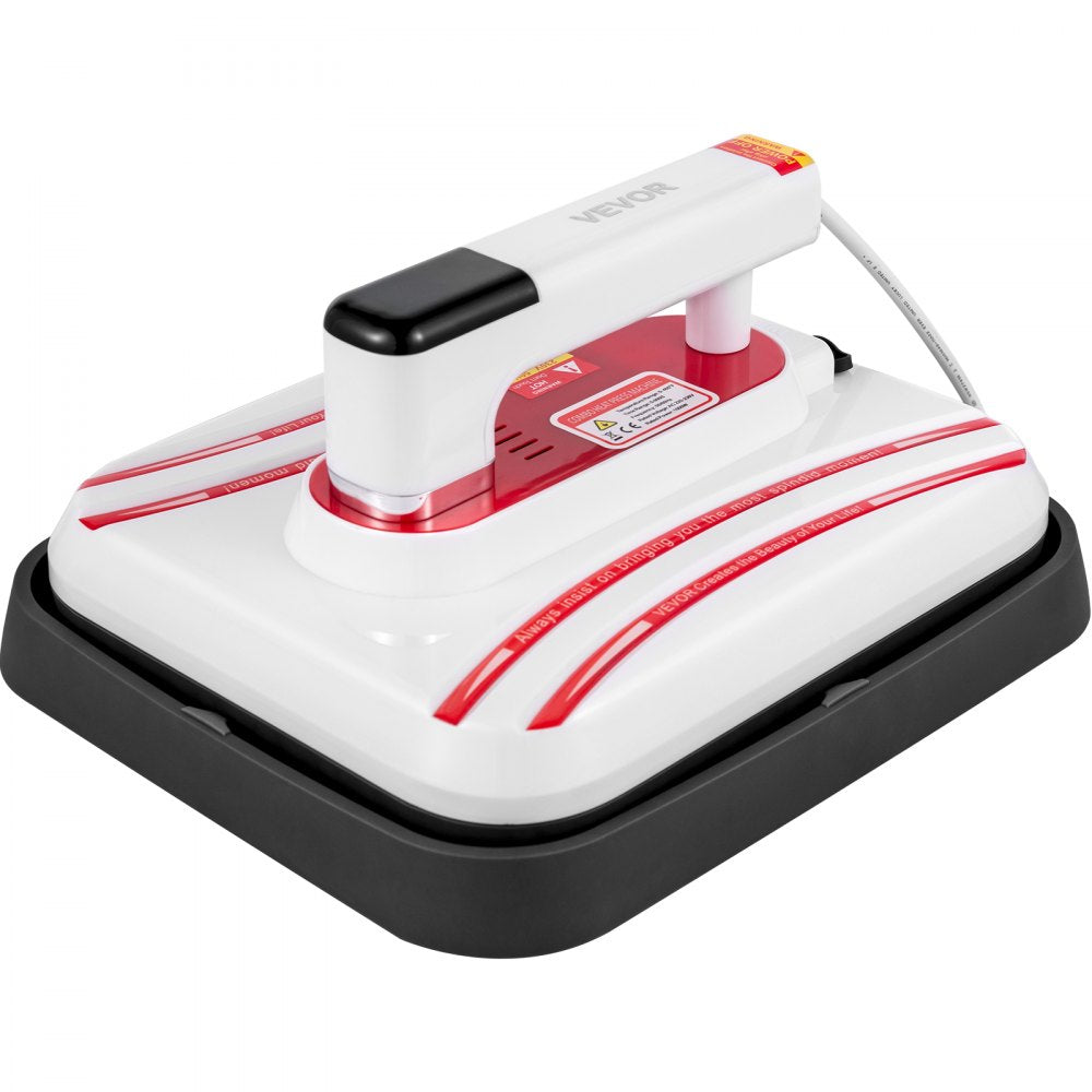 VEVOR Heat Press 12 x 10 Inch Easy Press 800W 4 in 1 Red Portable Easy Mini Press Vibration Function Press Machine Double-Tube Heating Mini Press for Mugs & Caps with Highly-Sensitive Touch Screen