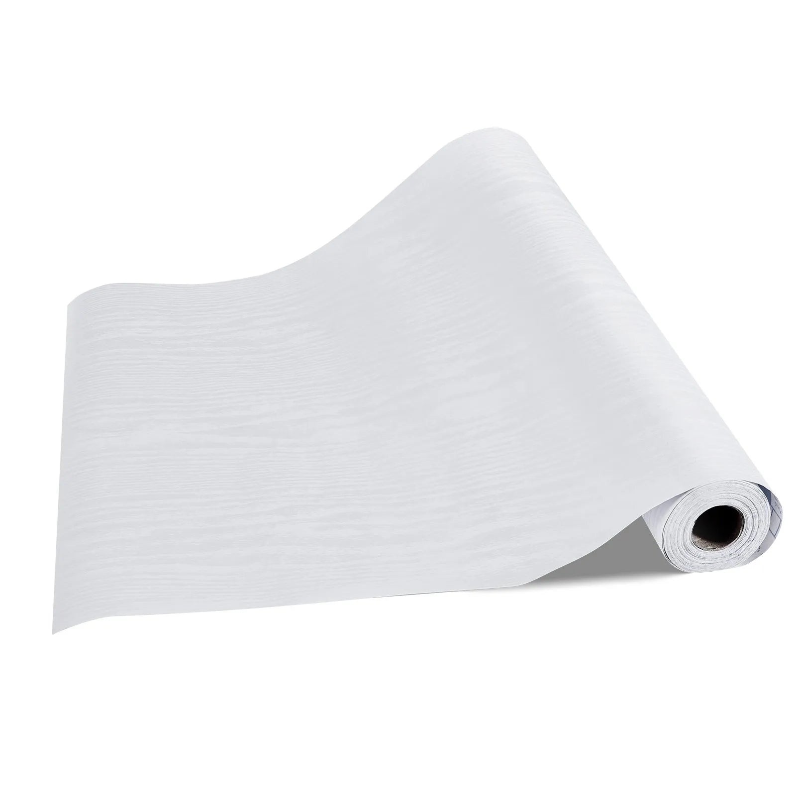 VEVOR Peel and Stick Wallpaper, 17.7 x 393.7 inch Contact Paper White Wood Grain Waterpoof Self Adhesive, Easy to Clean & Peel Wall Decorative Vinyl Roll for Bedroom Kitchen Bathroom Desk Office