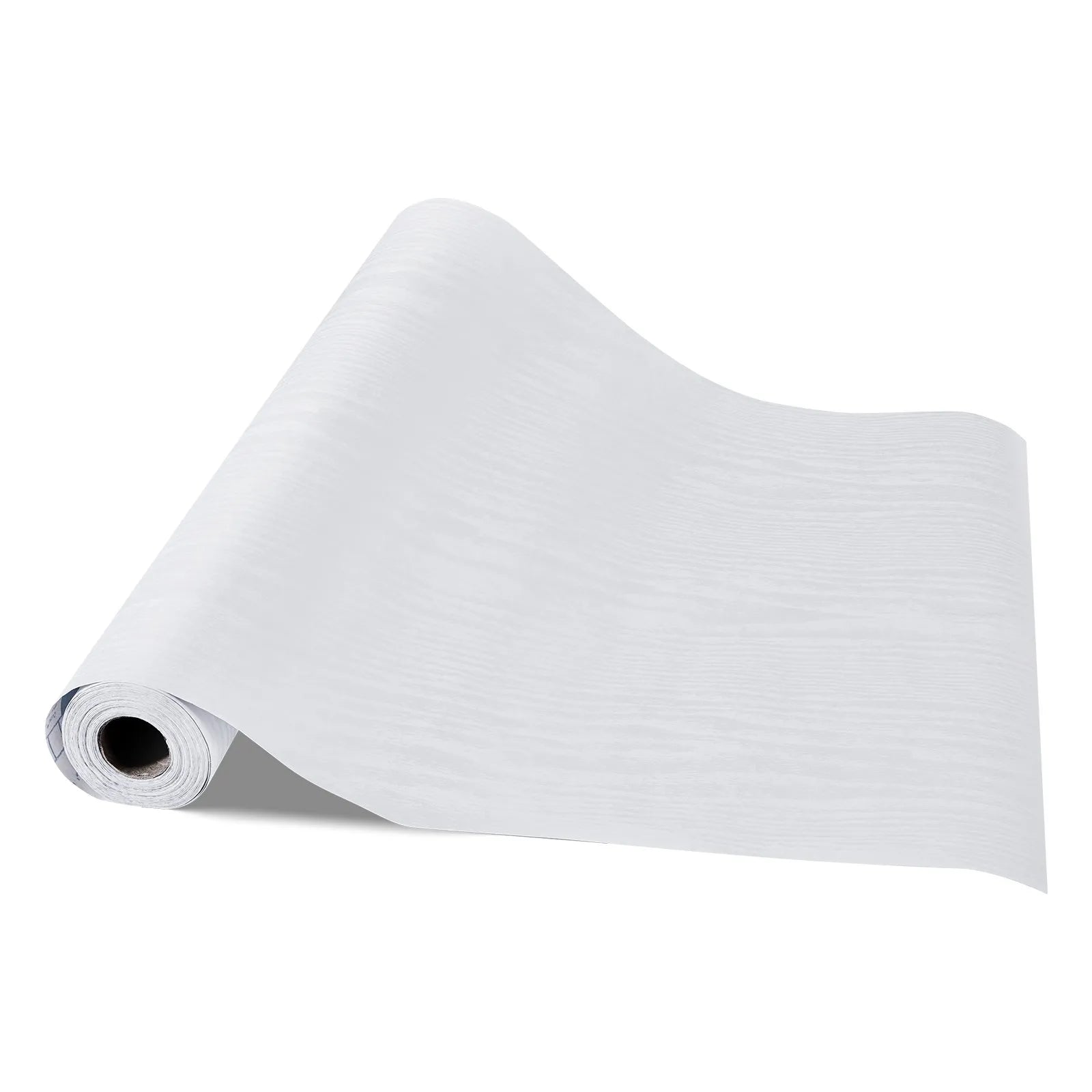 VEVOR Peel and Stick Wallpaper, 17.7 x 393.7 inch Contact Paper White Wood Grain Waterpoof Self Adhesive, Easy to Clean & Peel Wall Decorative Vinyl Roll for Bedroom Kitchen Bathroom Desk Office