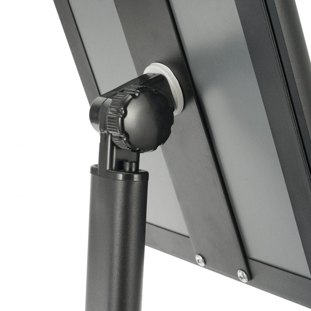 VEVOR Pedestal Sign Holder, 11 x 17 Inch Vertical and Horizontal Adjustable Poster Stand, Heavy-Duty Floor Standing Sign Holder with Metal Base for Display, Advertisement, and Outdoor, Black