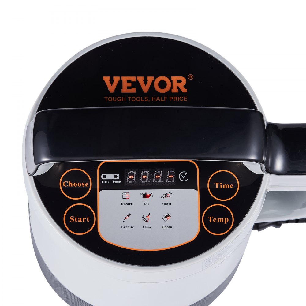 VEVOR Butter Infuser Machine, 6 Functions Herbal Infuser, Magic Butter Machine & Oil Infusion Machine with Customizable Temperature And Time, Herbal Recipe Book & All Accessories Included
