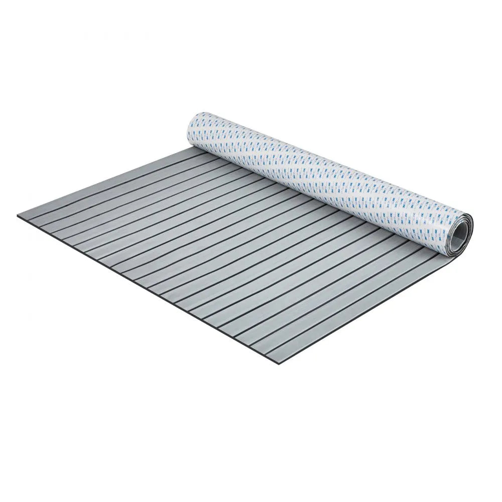 VEVOR Boat Flooring, EVA Foam Boat Decking 94.5" x 45.7", Non-Slip Self-Adhesive Flooring, 29.9 sq.ft Marine Carpet for Boats, Yacht, Pontoon, Kayak Decking