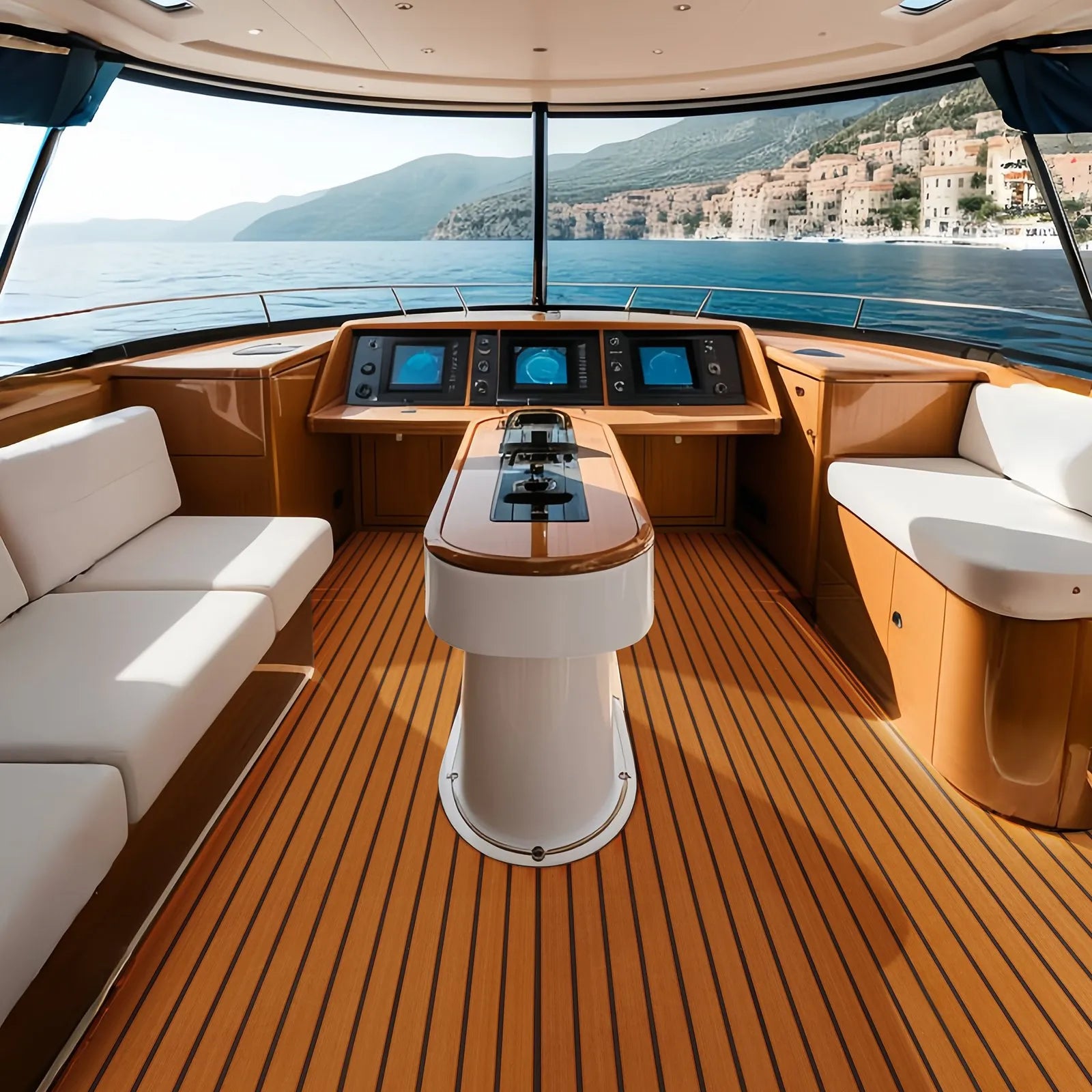 VEVOR Boat Flooring, EVA Foam Boat Decking 94.5" x 35.4", Non-Slip Self-Adhesive Flooring, 23.2 sq.ft Marine Carpet for Boats, Yacht, Pontoon, Kayak Decking