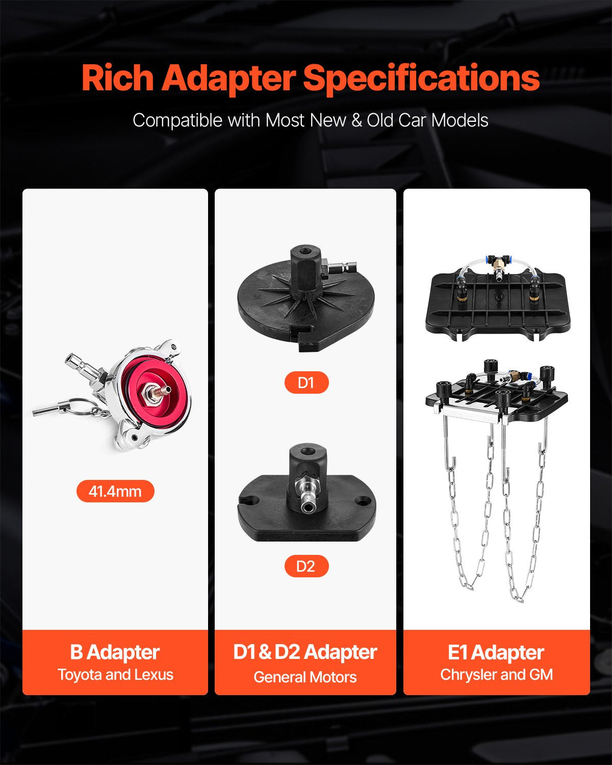 VEVOR 12 Pcs Brake Master Bleeder Kit Brake Bleeder Adapter Set for Most Vehicles