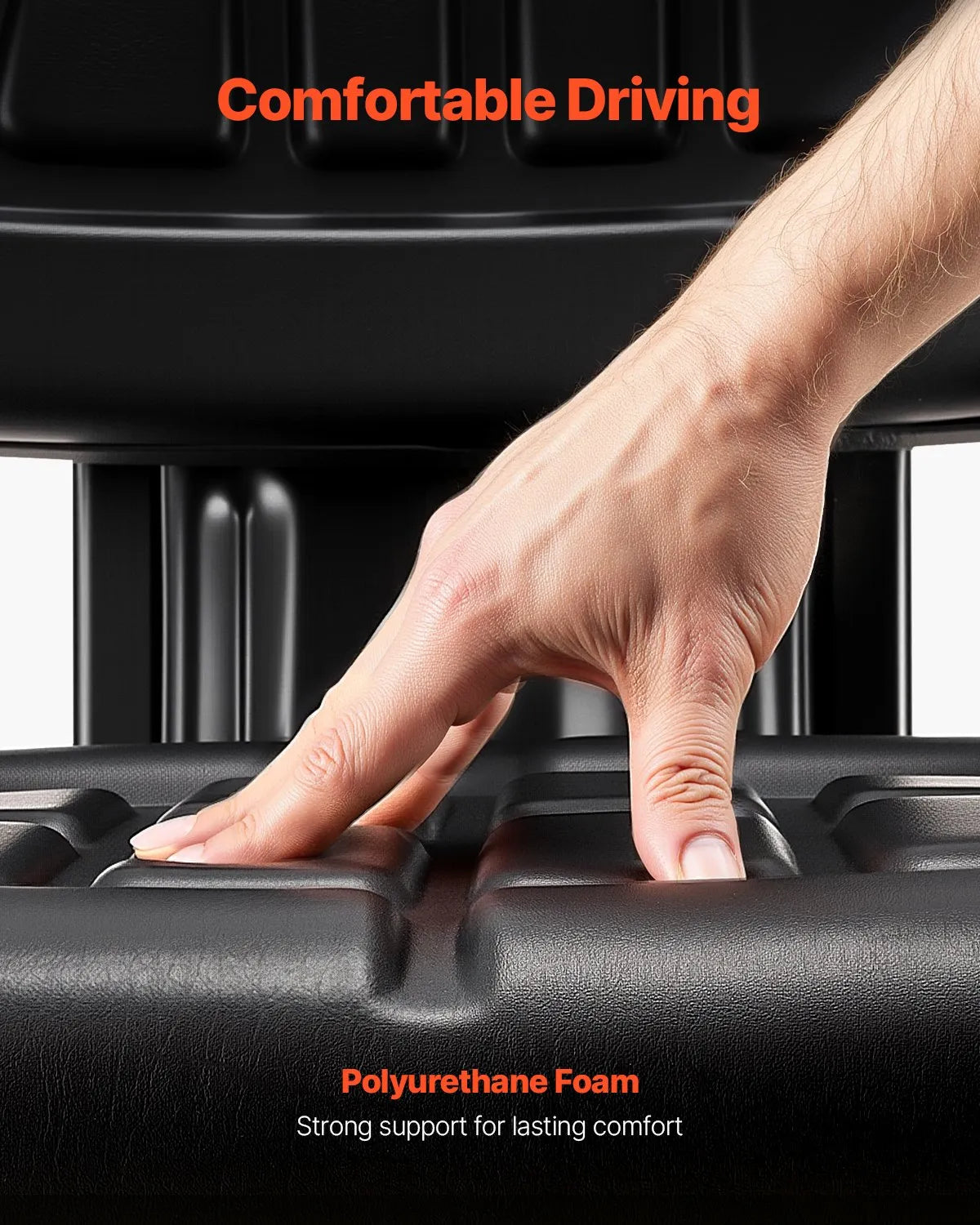 VEVOR Waterproof Forklift Seat Adjustable Tractor Suspension Seat Mower Digger