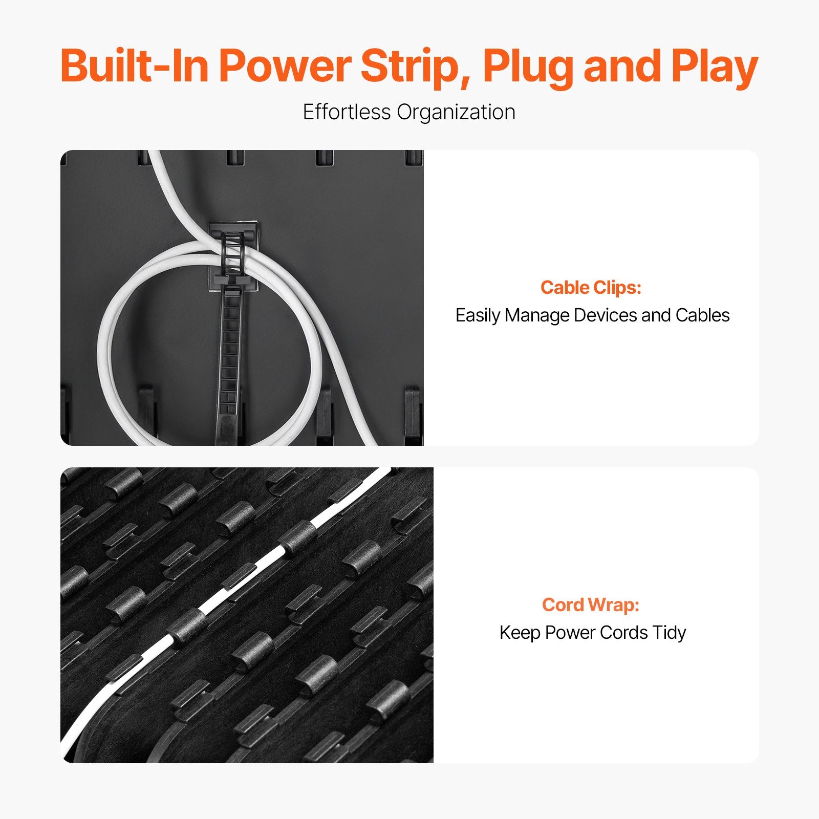 VEVOR Charging Cart Mobile Locking Charging Cart 36 Devices for Laptop & Tablet