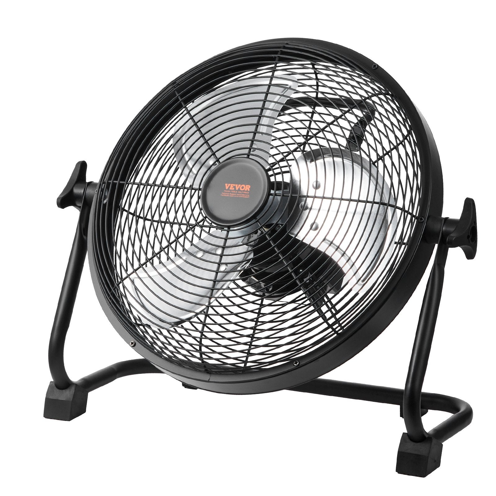 VEVOR Cordless Fan 12 in, Portable Quiet Personal Fan for Home or Office, 360 Degree Manual Pivoting Head, Stepless Speed Regulation High Velocity Cordless Fan, Heavy Duty Metal Industrial Floor Fans