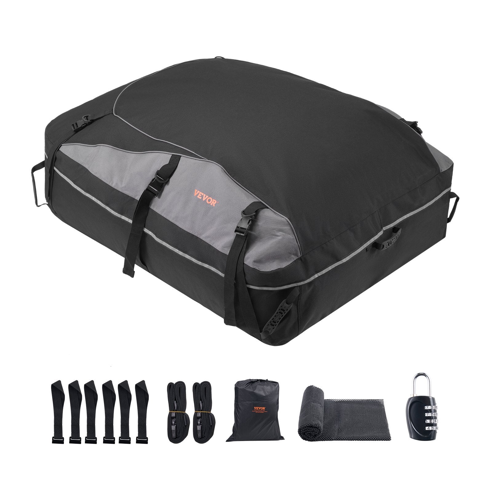 VEVOR Car Rooftop Cargo Carrier Bag 21 Cubic Feet Cargo Carrier for Car Roof