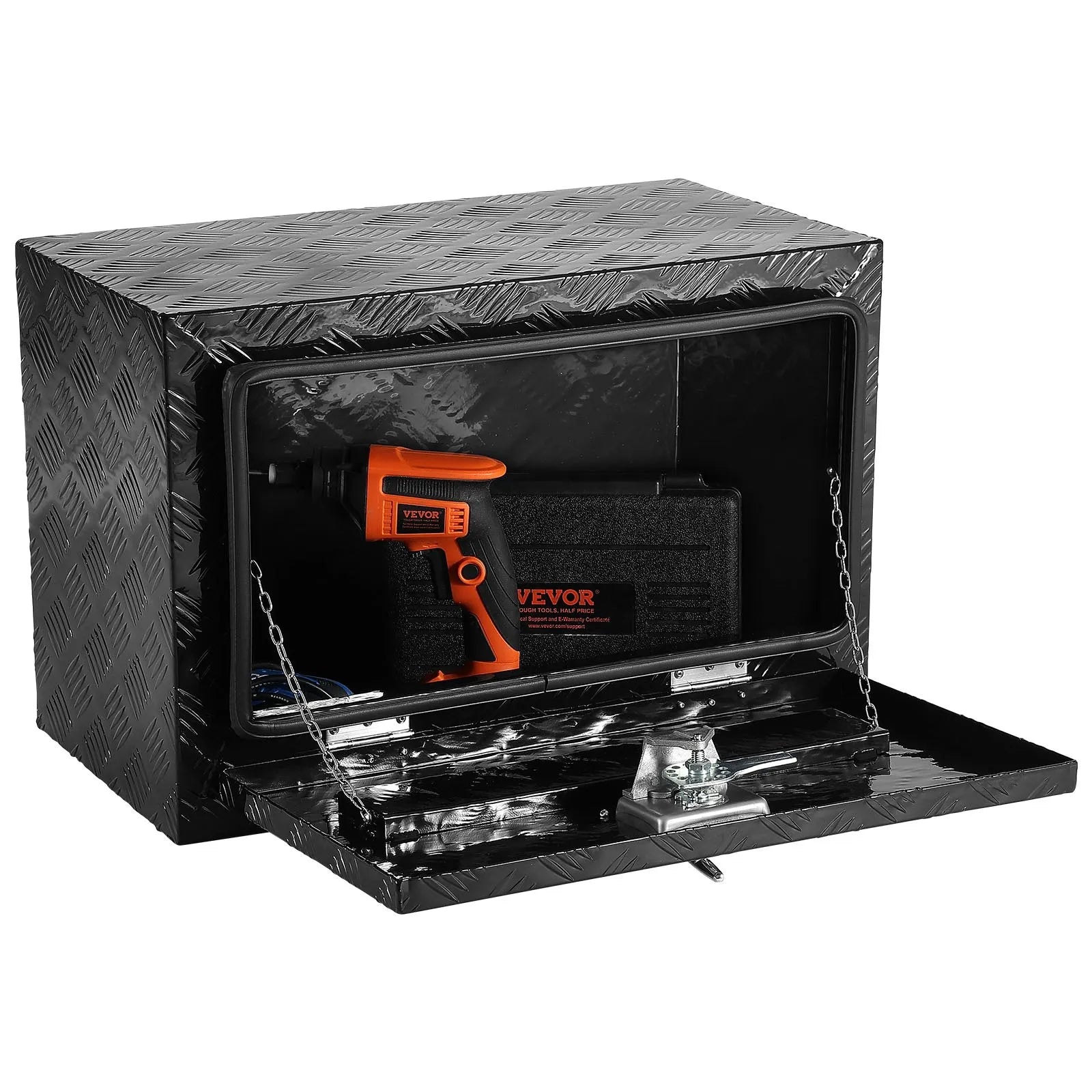 VEVOR Underbody Aluminum Truck Tool Box 24" x 17" x 18" Trailer RV Tool Storage