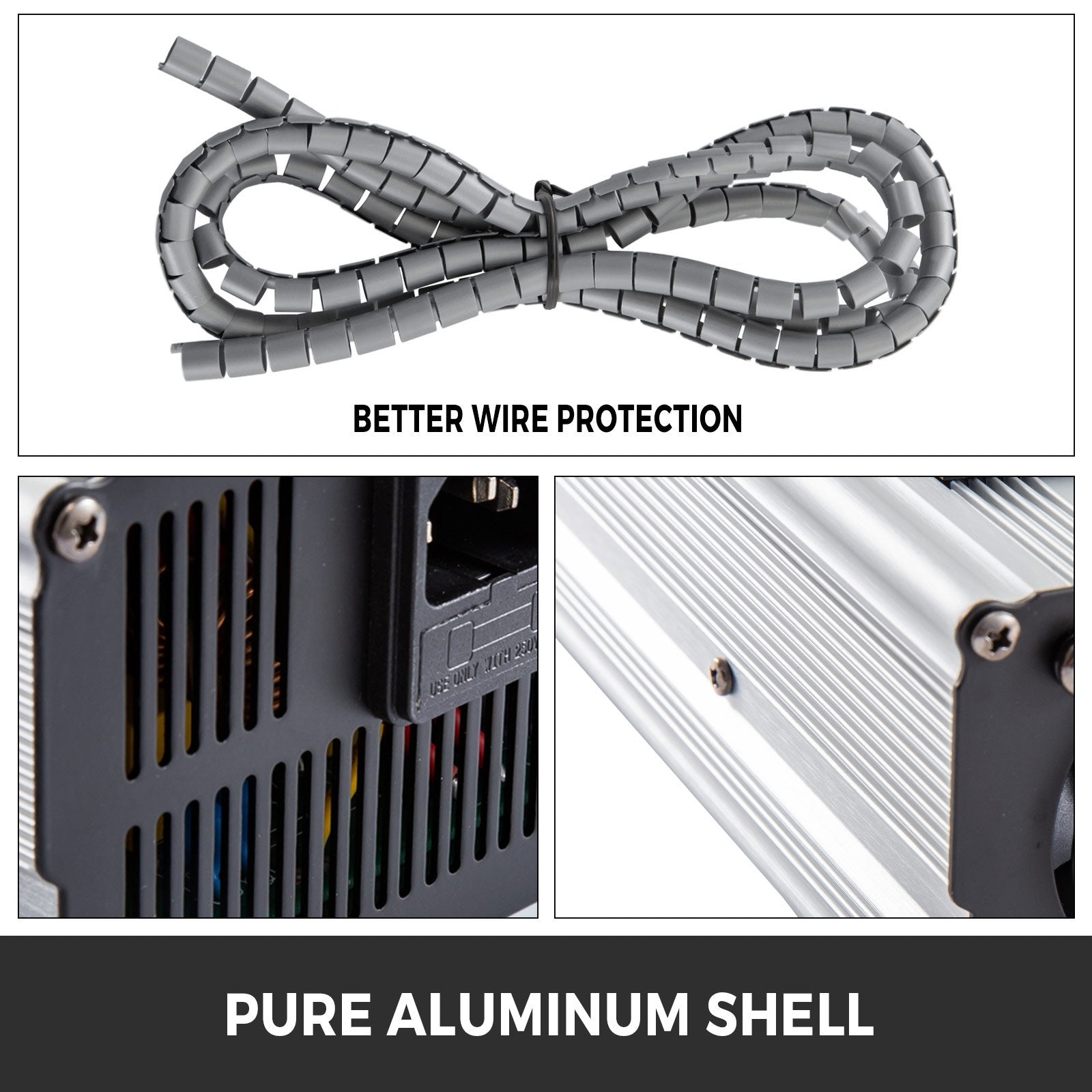 VEVOR 36V 18A Golf Cart Battery Charger Powerwise Plug with LED Indicator Lights 110V Club Car Charger for EzGo Ez-Go TXT Medalist D Style