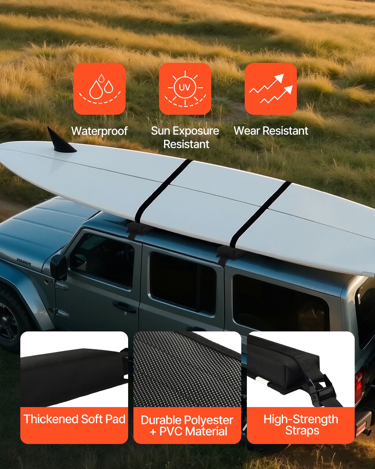 VEVOR Ceramic Baking Dish 2 Pieces Rectangular Bakeware Set Deep for Baking