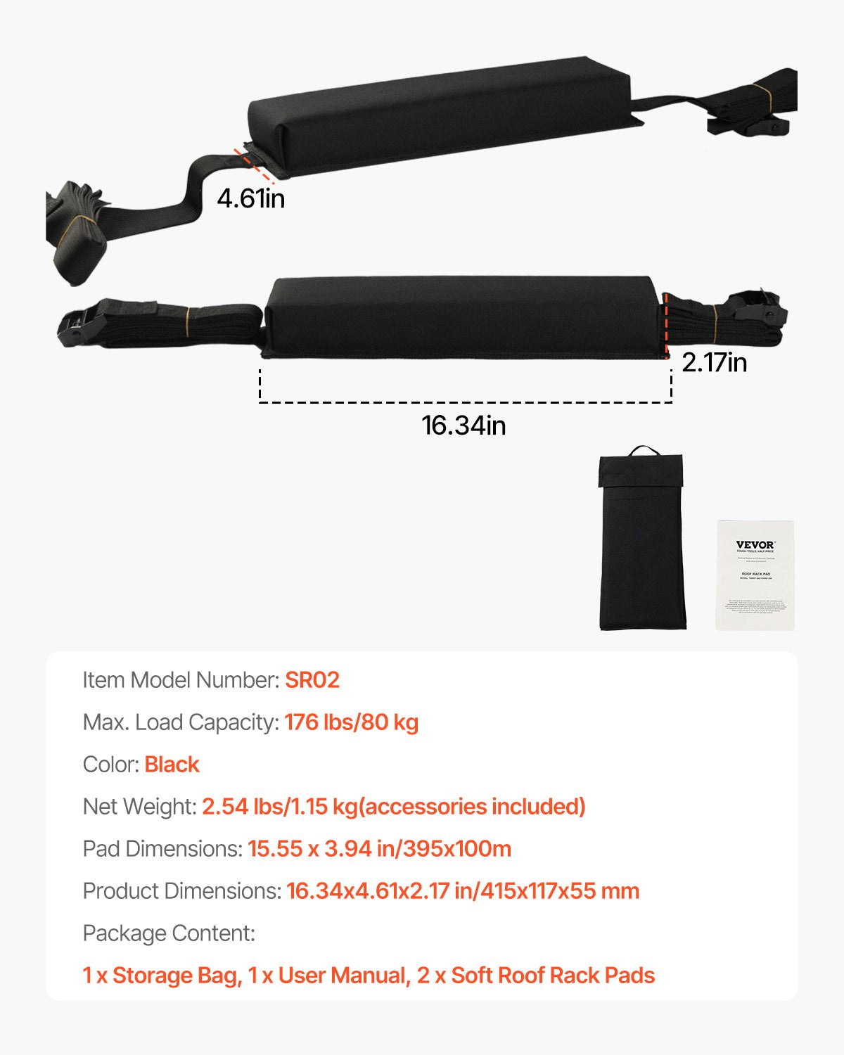 VEVOR Ceramic Baking Dish 2 Pieces Rectangular Bakeware Set Deep for Baking