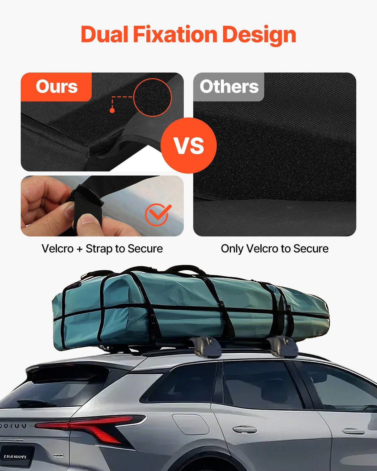 VEVOR Roof Rack Pads for Crossbar 88lbs Load Capacity for Kayak Canoe Surfboard