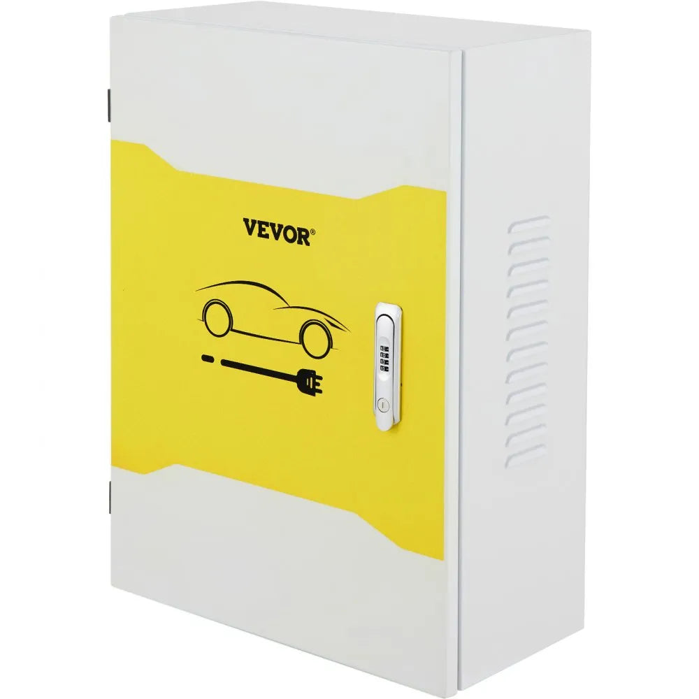 VEVOR Tesla Charger Station Box, 28 x 20 x 10", Outdoor Cable Box Charging Box Cable Organizer, IP32 Waterproof Dustproof Cool Roll Steel Electrical Enclosure Box, for Tesla Wall Connector