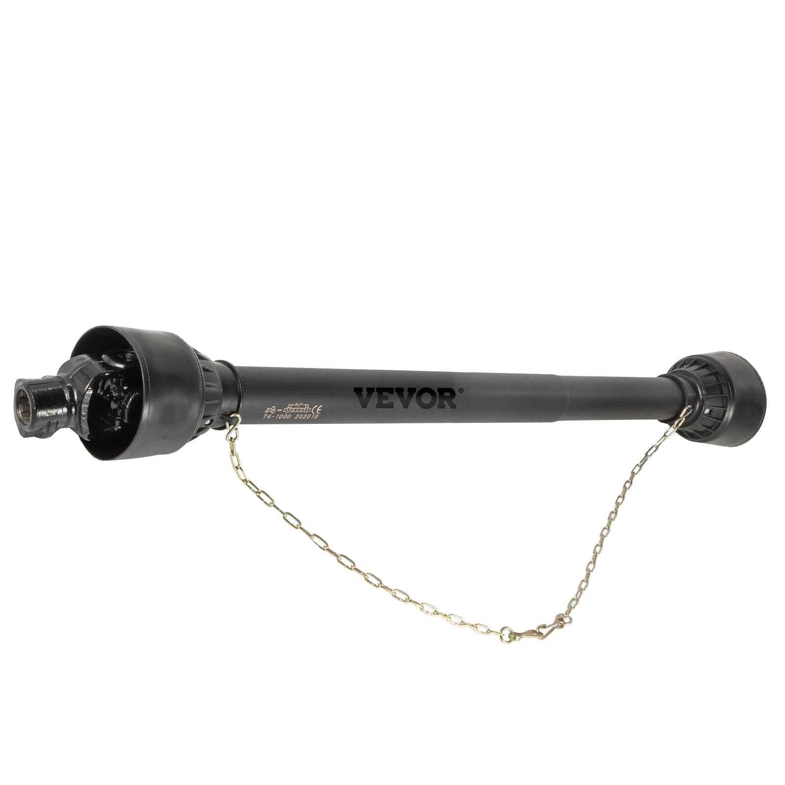 VEVOR PTO Shaft, 1-3/8” PTO Drive Shaft, 6 Spline Tractor?Round Implement Ends PTO Driveline Shaft, Series 4 Tractor PTO Shaft, 43-61” Brush Hog PTO Shaft Black, for Finish Mower, Rotary Cutter