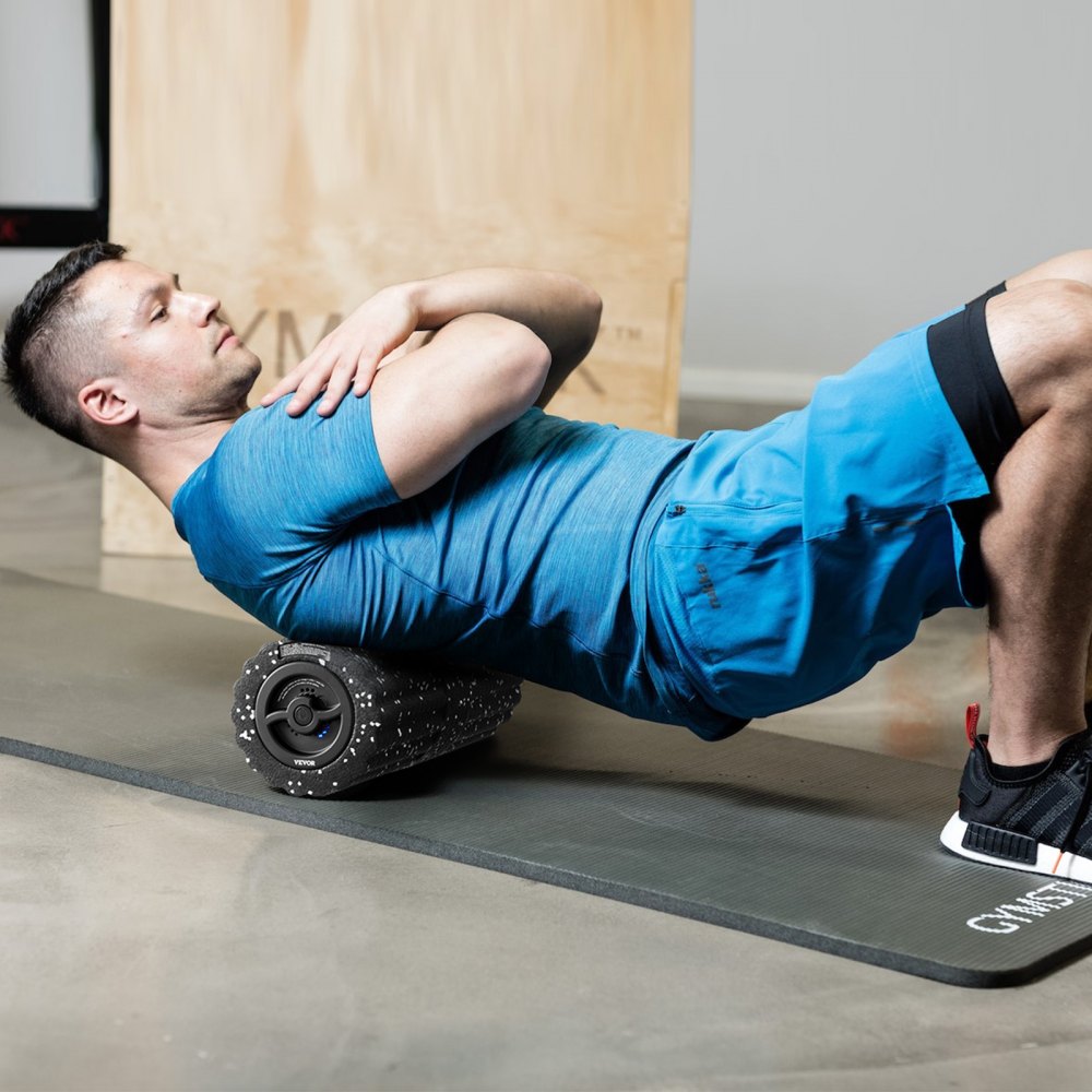 VEVOR Vibrating Foam Roller 4 Intensities Rechargeable Electric EPP Foam Roller