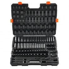 VEVOR 360 Degree Swivel Impact Sockets Set 14pcs 6-Point 3/8in Drive Socket Set