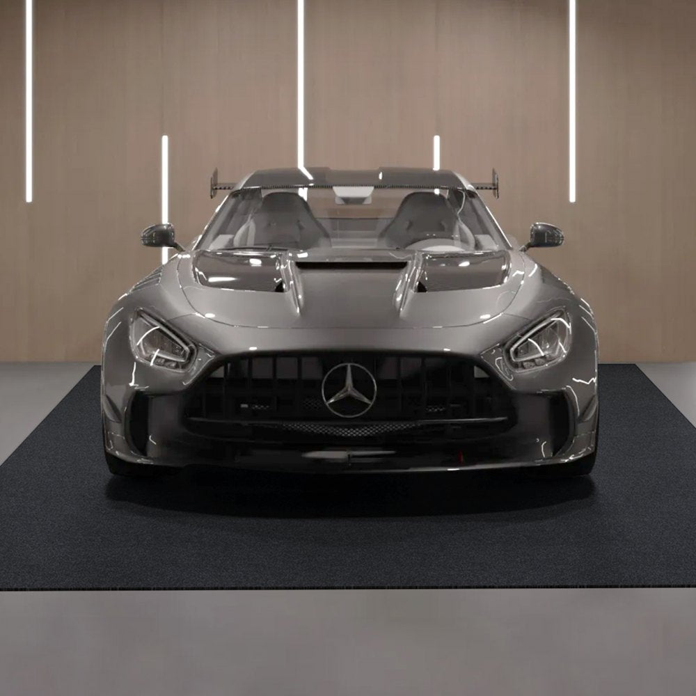 VEVOR Waterproof Garage Floor Mat for Under Car, 3'x5' Compact Size Heavy Duty Containment Mat with Strong Grip, Protects Garage Floor from Water, Mud and Oil, For Garages,Greenhouses,Entrance