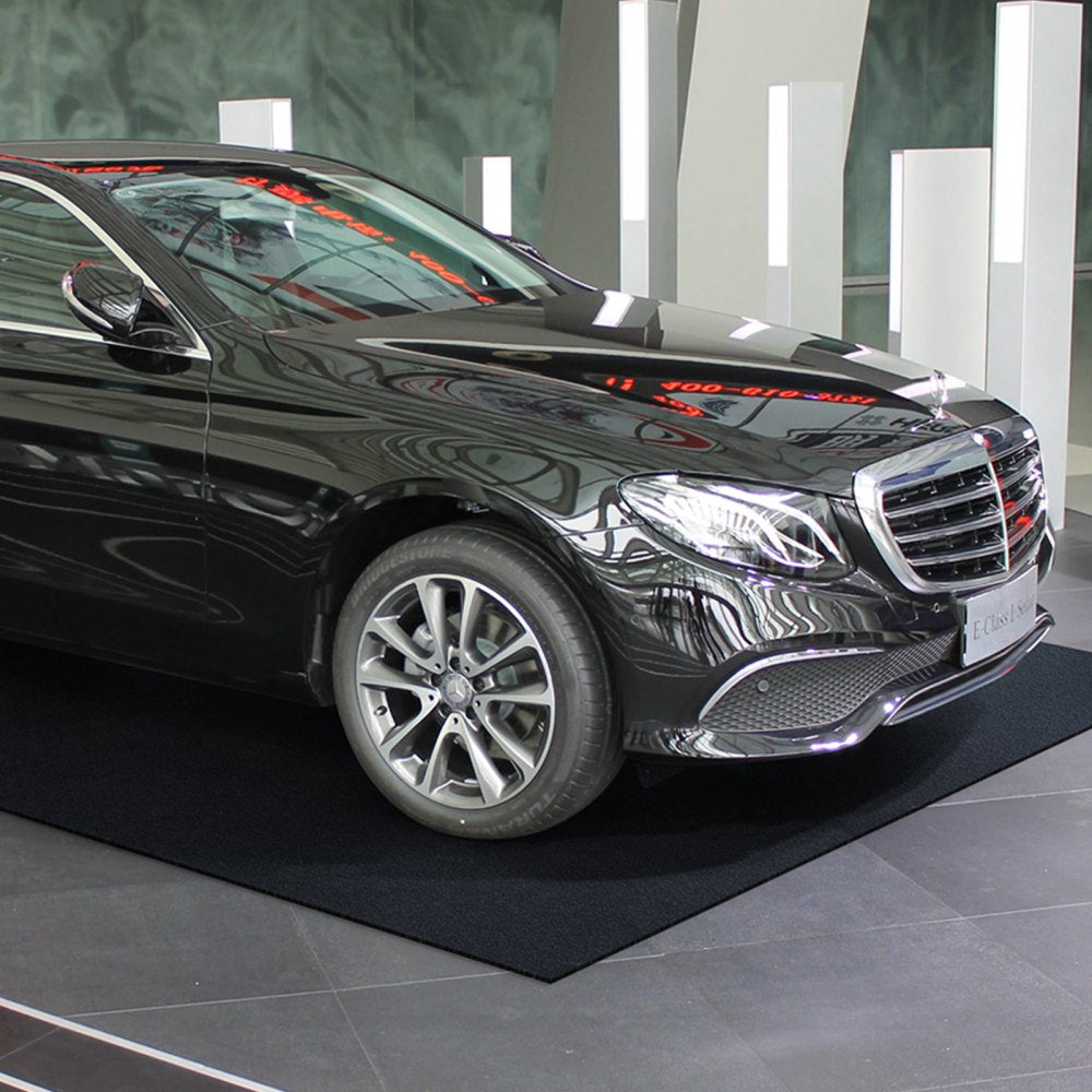 VEVOR Garage Floor Mat, 7.6'x19' Waterproof Protection from Water,Snow, Rain,Mud and Oil for Cars, Non-slip Heavy Duty Containment Mat with TPE Anti-Leak Backing & Easy to Clean & Cuttable