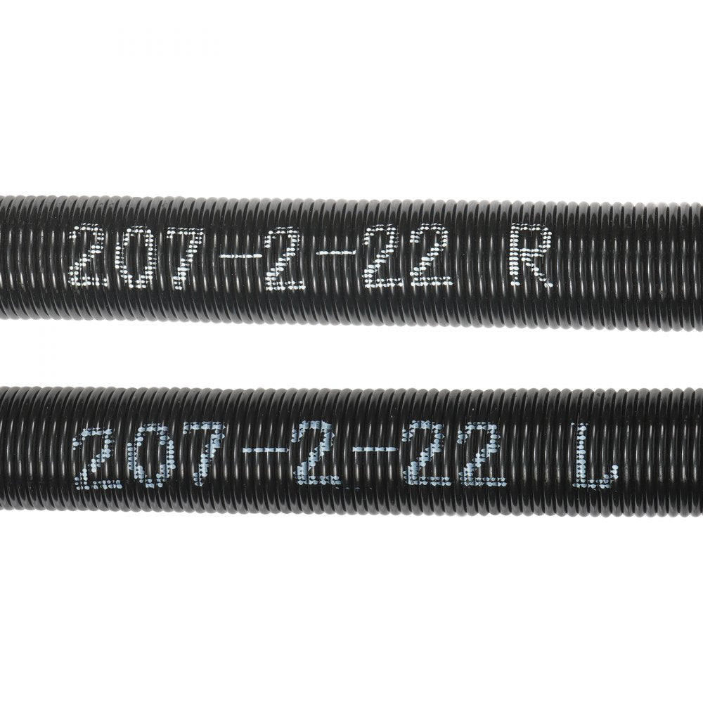 VEVOR Garage Door Torsion Springs, Pair of 0.207 x 2 x 22inch, 16000 Cycles, Garage Door Springs with Non-Slip Winding Bars, Gloves and Mounting Wrench, Electrophoresis Coated for Replacement