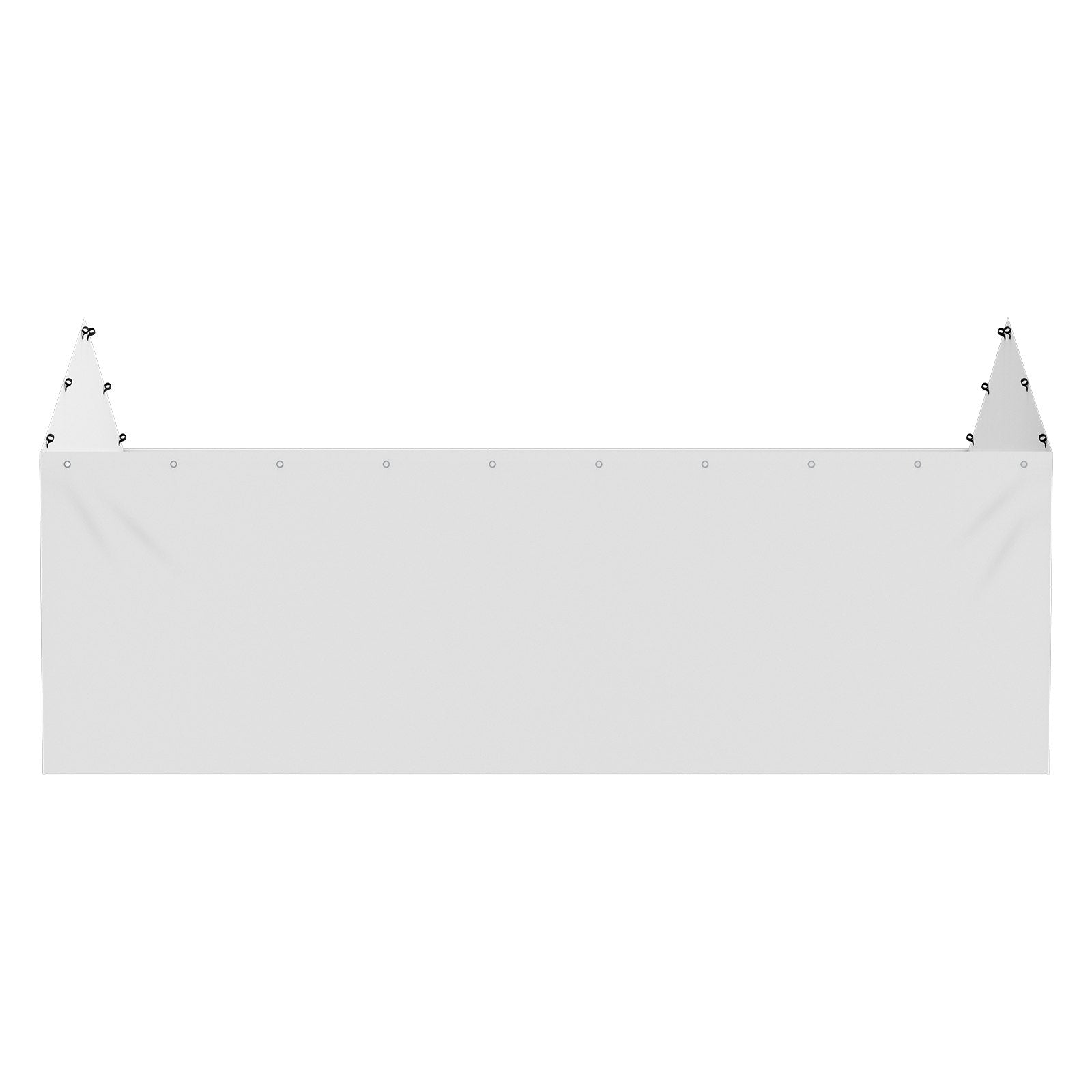 VEVOR Carport Replacement Canopy Cover Side Wall 10 x 20 ft, Garage Tent Shelter Tarp Heavy-Duty Waterproof & UV Protected, Easy Installation with Ball Bungees,White (Top and Frame Not Included)