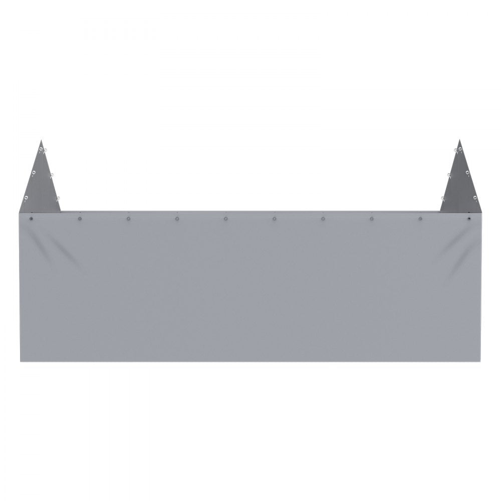 VEVOR Carport Replacement Canopy Cover Side Wall 12 x 20 ft, Garage Tent Shelter Tarp Heavy-Duty Waterproof & UV Protected, Easy Installation with Ball Bungees,Grey (Top and Frame Not Included)