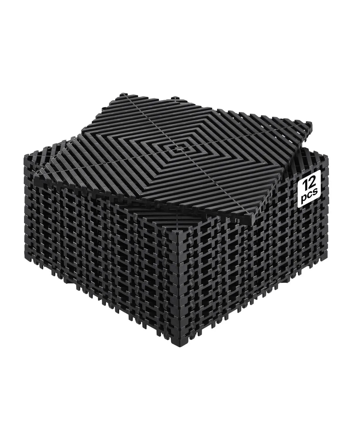 VEVOR Drainage Mat Modular Interlocking Cushion 12” x 12” Drainage Floor Tile