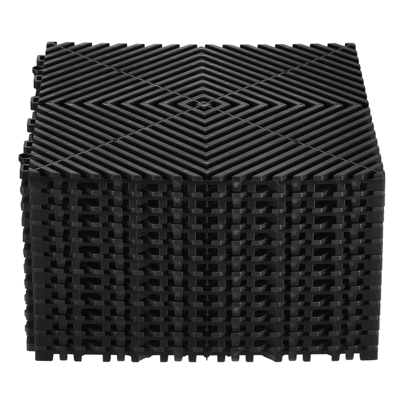 VEVOR Drainage Mat Modular Interlocking Cushion 12” x 12” Drainage Floor Tile