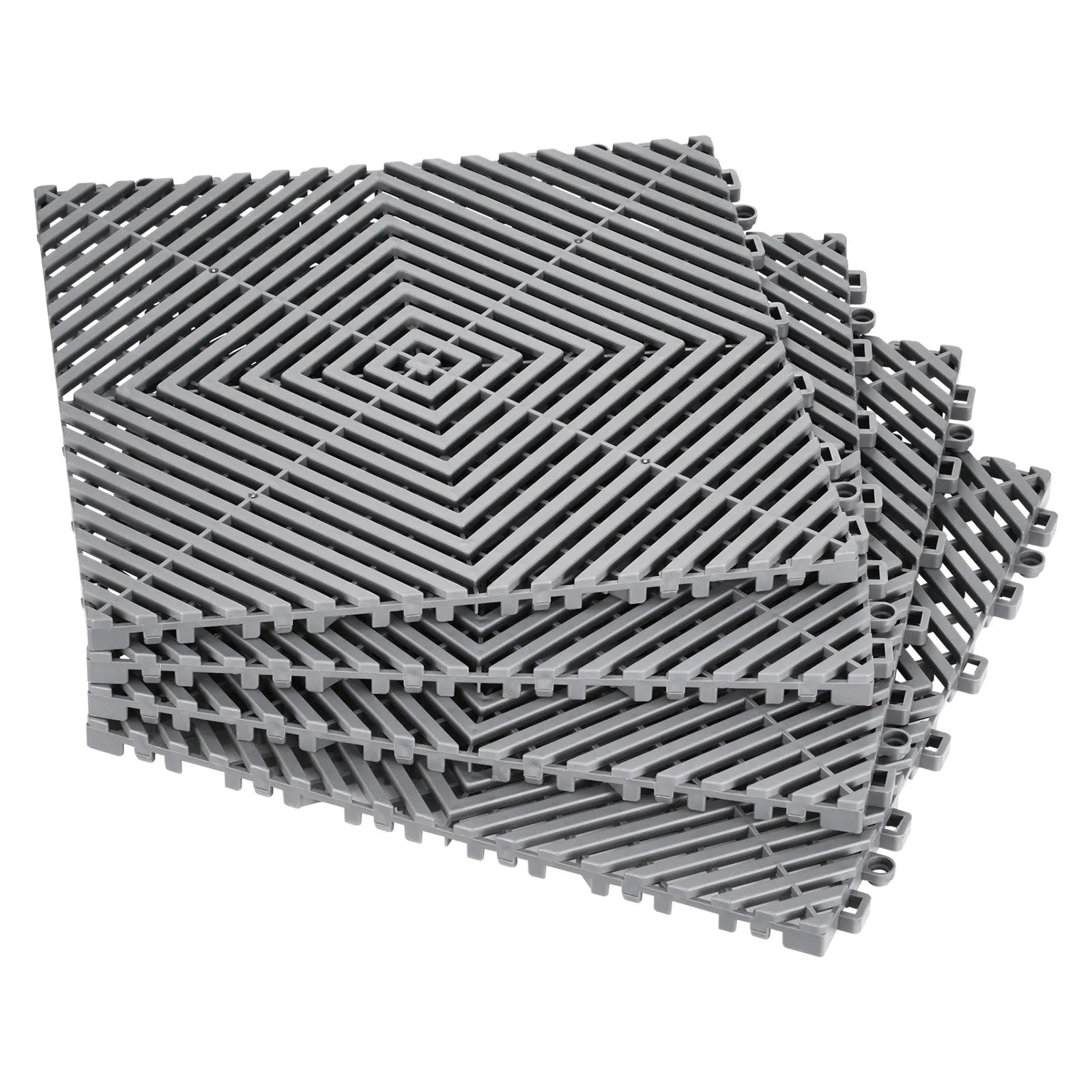 VEVOR Modular Drainage Mat Interlocking Floor Tile 12” x 12” Drainage Cushion