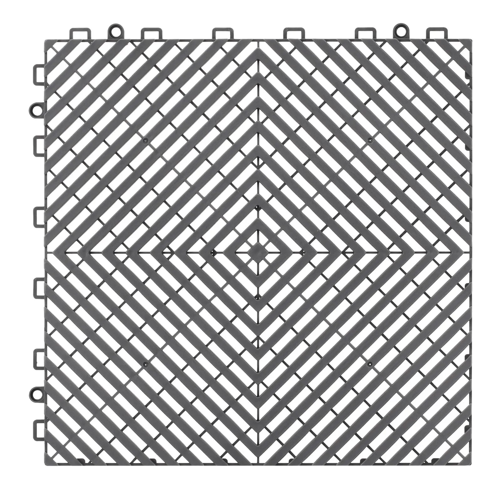VEVOR Drainage Mat Interlocking Drainage Cushion 12” x 12” Modular Floor Tile
