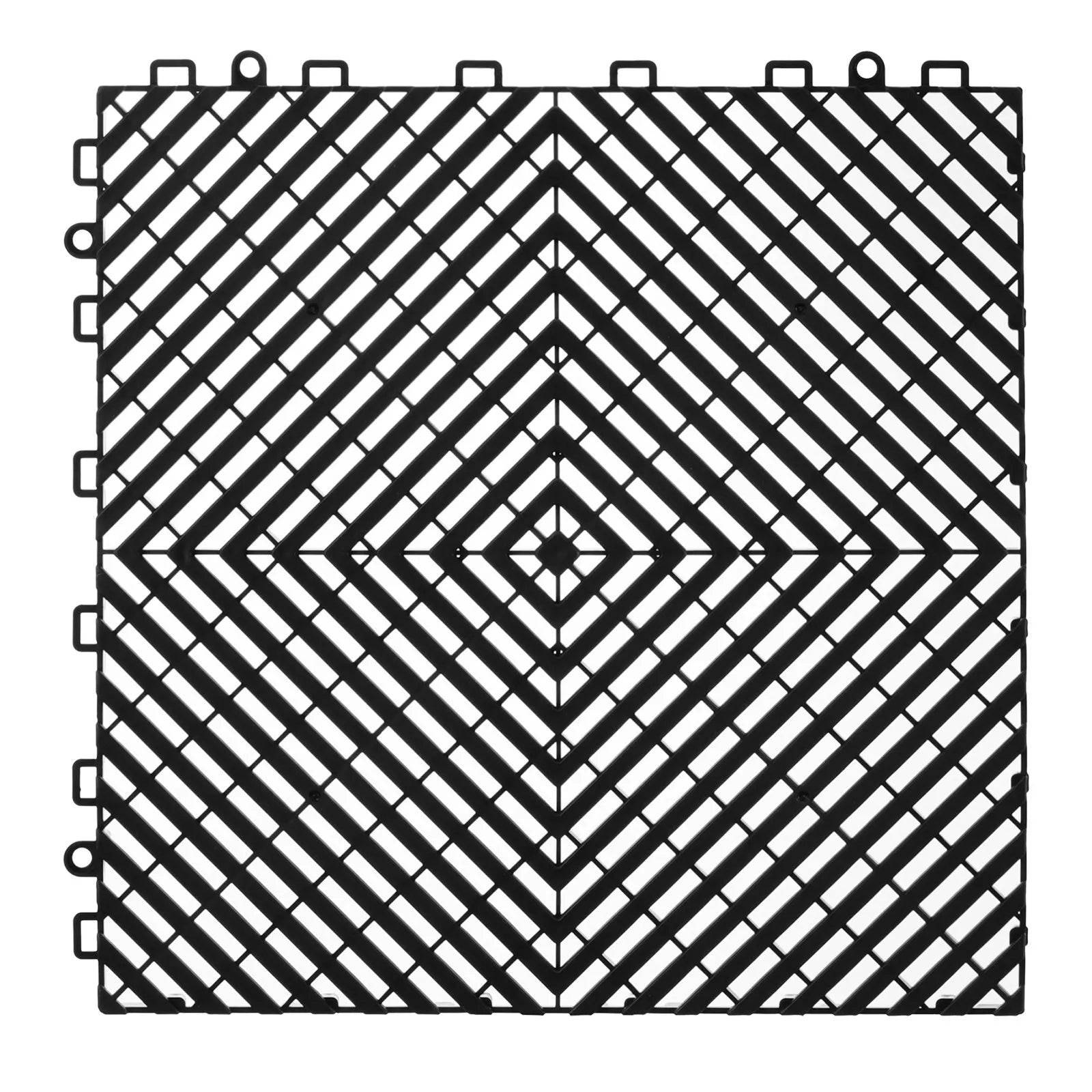 VEVOR Interlocking Drainage Mat Modular Floor Tile 12” x 12” Drainage Cushion