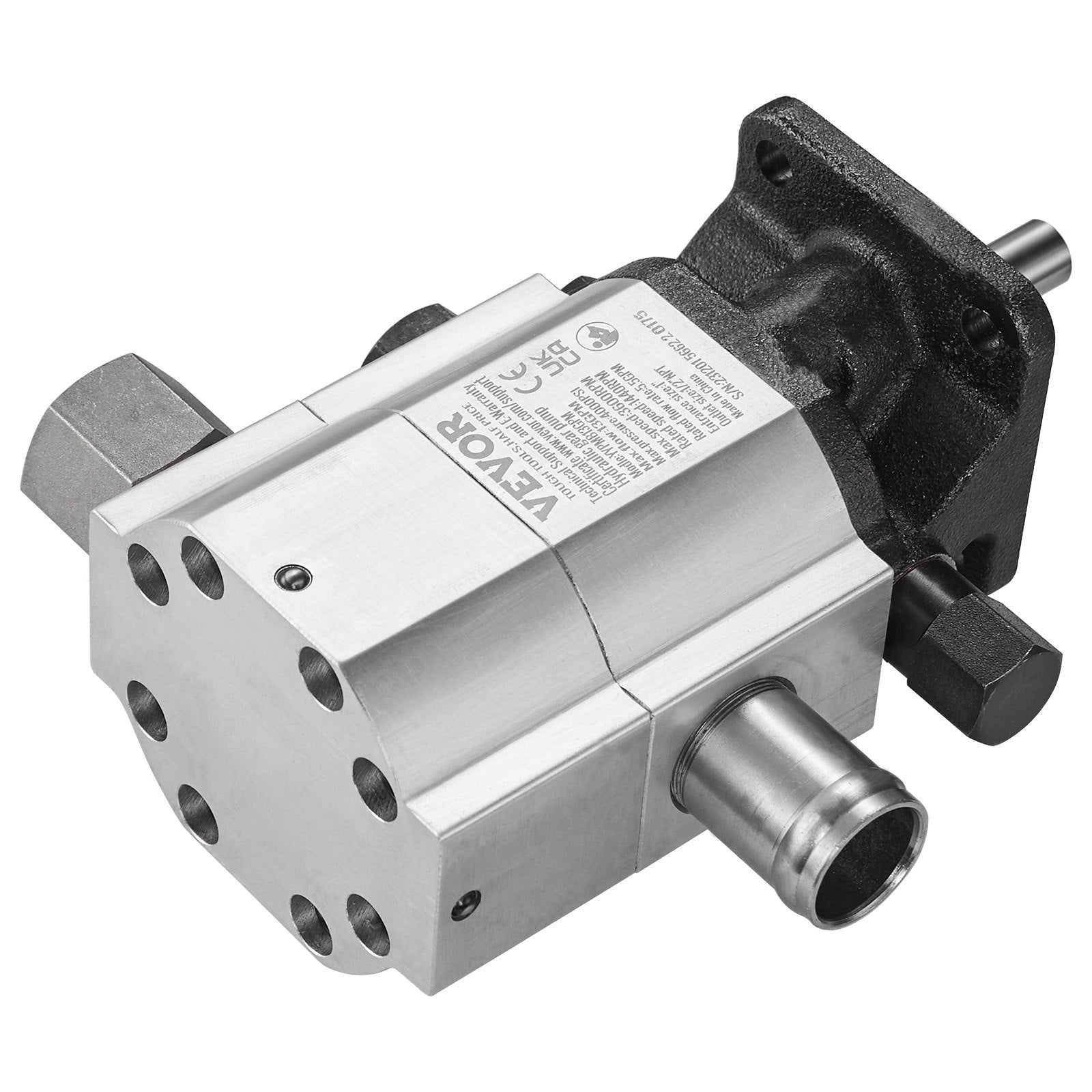 VEVOR Hydraulic Wood Log Splitter Pump 13GPM 2 Stage 3000PSI Hydraulic Gear Pump