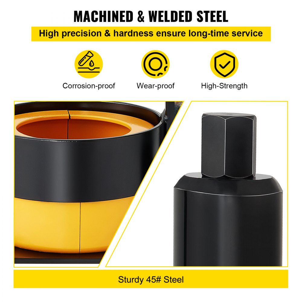 VEVOR Carrier & Pinion Bearing Puller, Compatible with Dana?30,40,50,60,70,?80,?Ford?10.25\"?Bearings, Pinion Puller Tool with 3 Clamshells, 45# Steel Clamshell Bearing Puller for Auto Repair