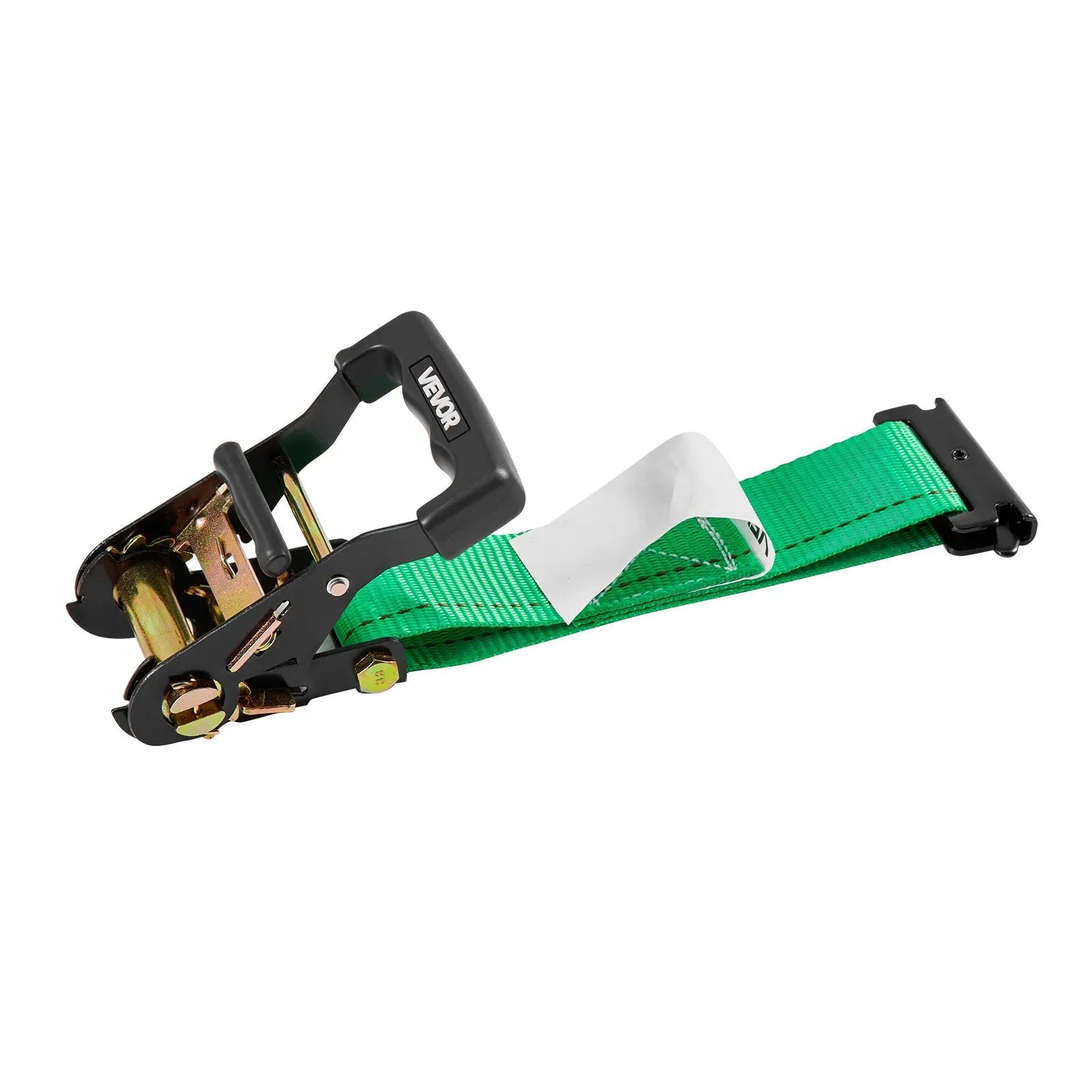 VEVOR Wheel Chock Tie-Down Kit, Chock-Style Trailer Tie Down Strap, Car Tie Down Kit with Buckle, Break Strength 4380 lbs & Working Load 1460 lbs Motorcycle Tie-Down System E-Hooks for ATVs, UTVs