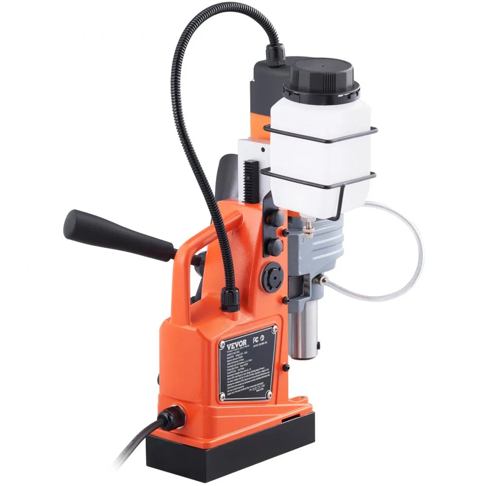 VEVOR Magnetic Drill, 1300W 1.57" Boring Diameter, 2922lbf/13000N Portable Electric Mag Drill Press, 810 RPM Drilling Machine for any Surface Home Improvement Industry Railway