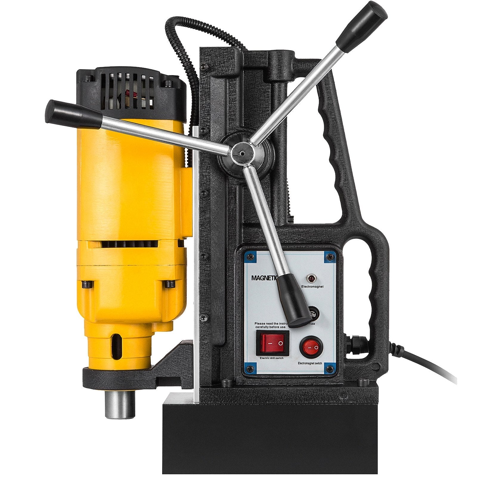 VEVOR 1200W Magnetic Drill Press with 9/10 Inch (23mm) Boring Diameter Magnetic Drill Press Machine 2920 Lbs Magnetic Force Magnetic Drilling System 500RPM Portable Electric Magnetic Drill Press