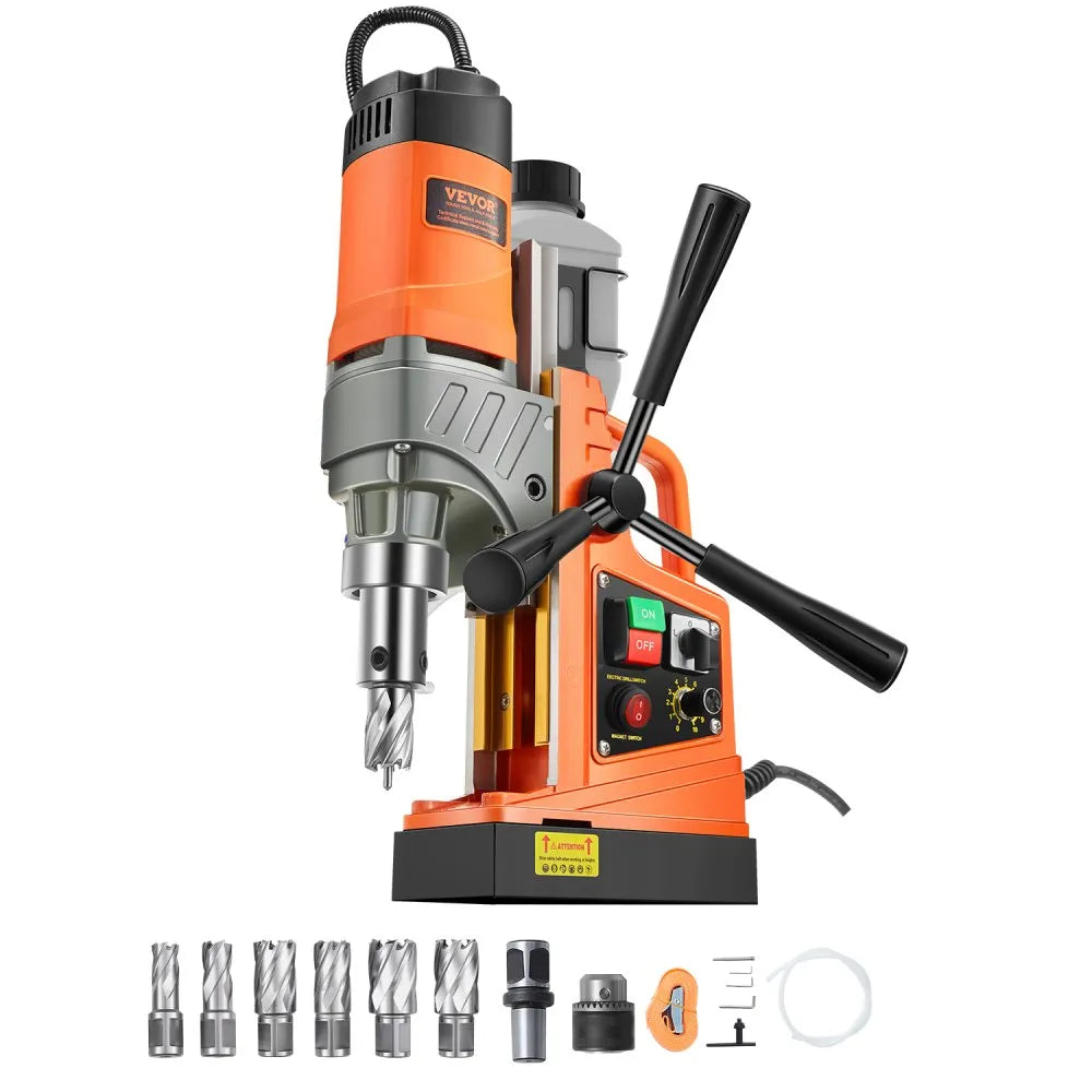 VEVOR Magnetic Drill 1450W 12800N Portable Mag Drill Press 800RPM