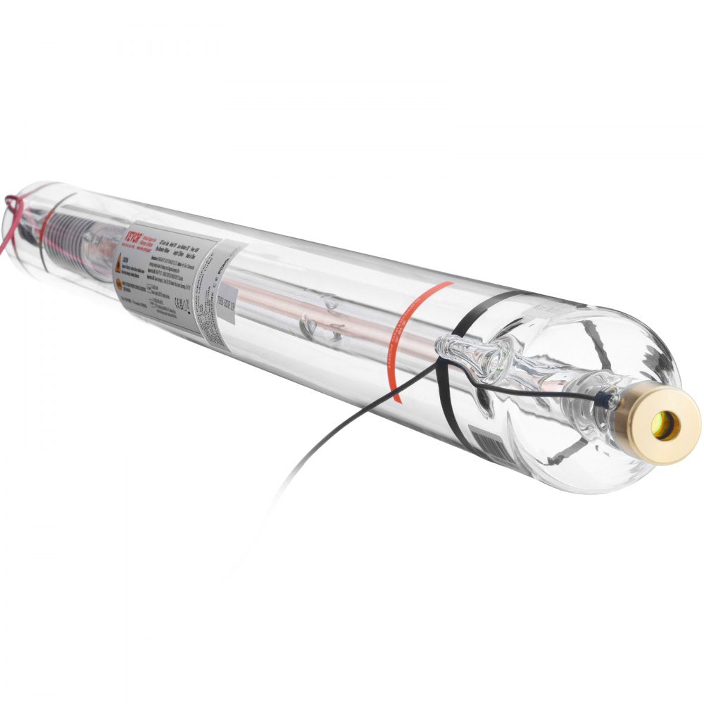 VEVOR 90W CO2 Laser Tube 49.2 in / 1250 mm Borosilicate Glass Laser Cutter Tube