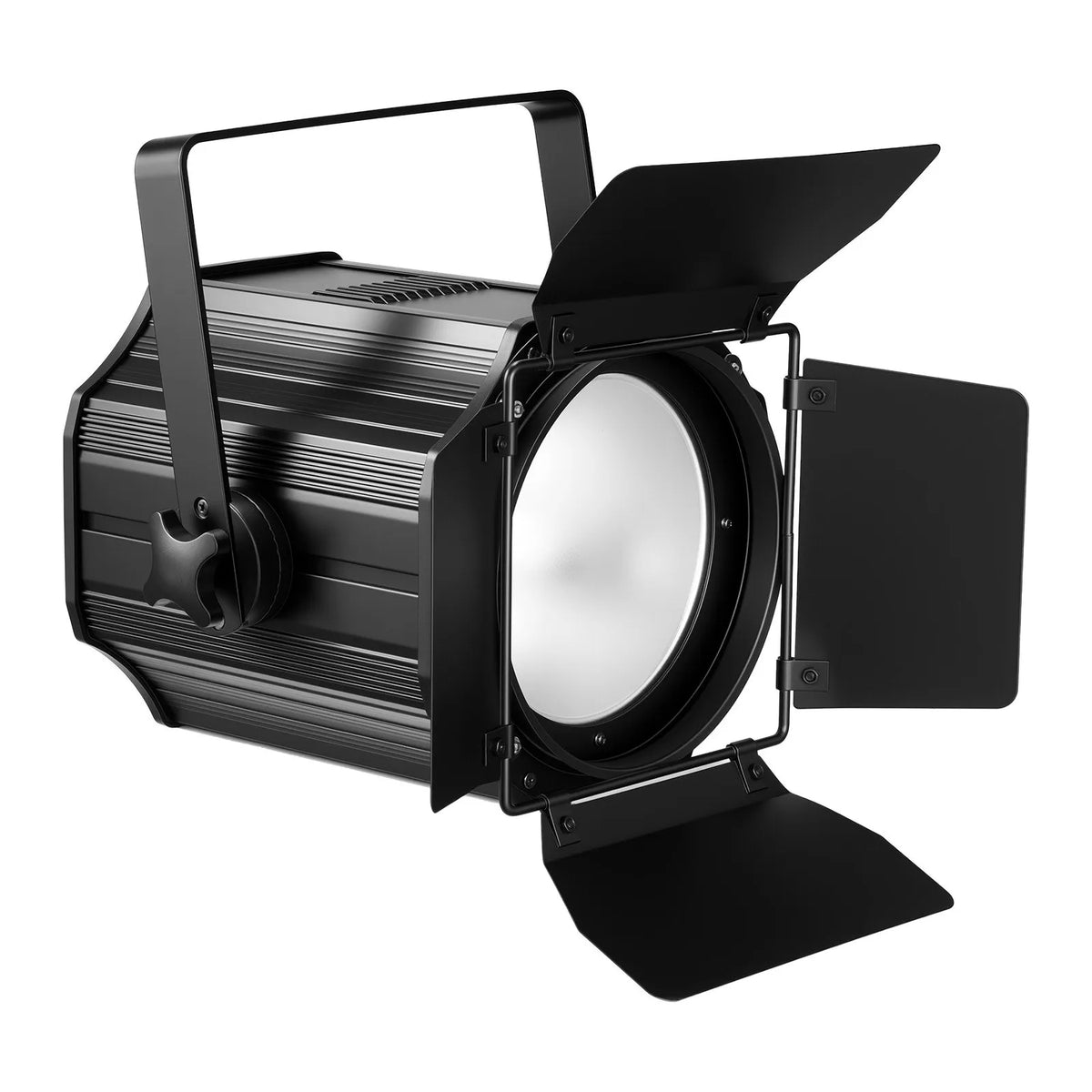 200W 6-in-1 COB PAR Stage Light with Barn Doors – RGBWA-UV Spotlight with DMX, Sound & Auto Modes