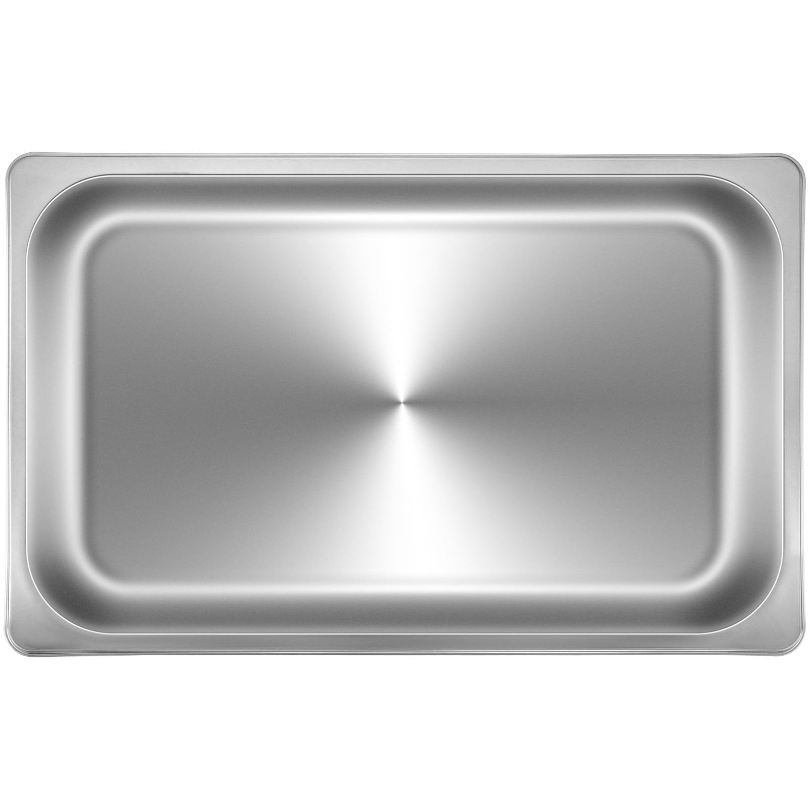 VEVOR Hotel Pan 2.5 Deep 6 Packs Steam Table Pan Full Size 9 Quart Stainless Steel Steam Table Pan