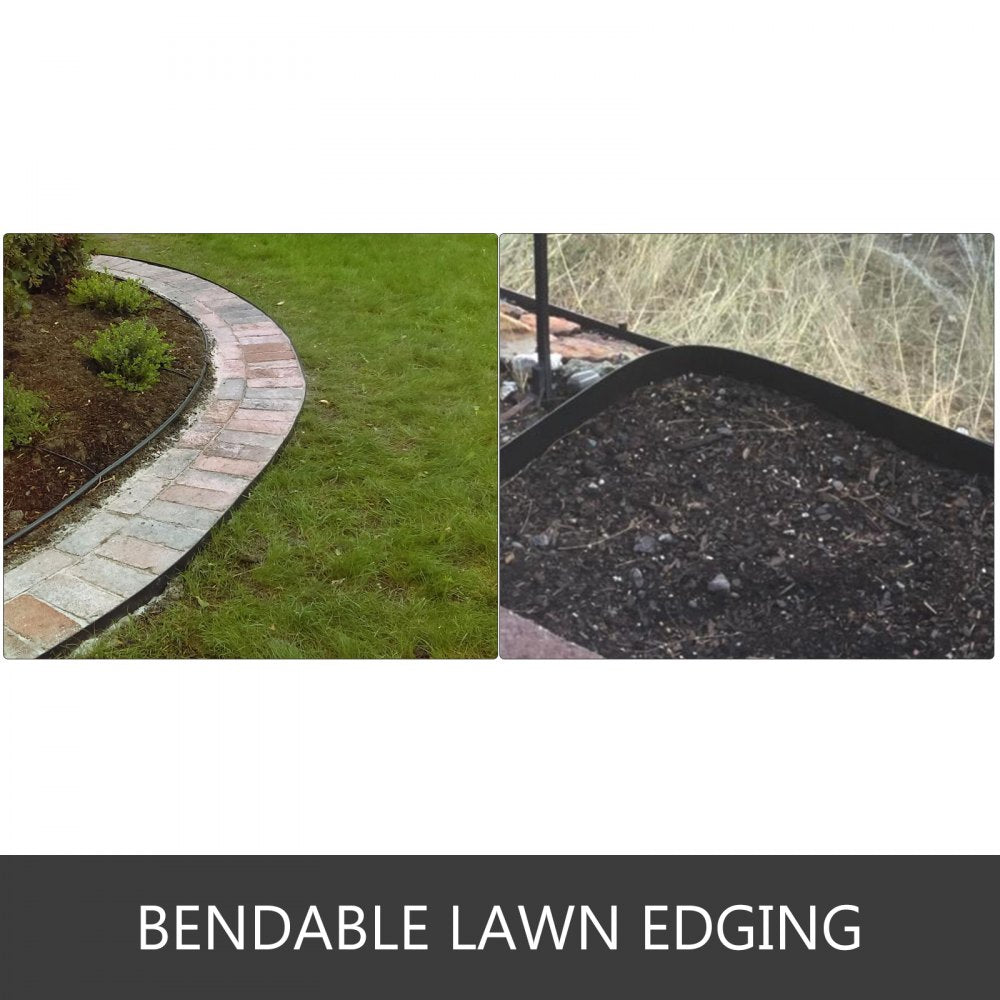 VEVOR Steel Landscape Edging 40 x 8 Inch Steel Edging For Landscaping 4pcs Steel Garden Edging Border Landscape Edging Steel Lawn Edging Garden Edging Garden Border Edging Metal Edging