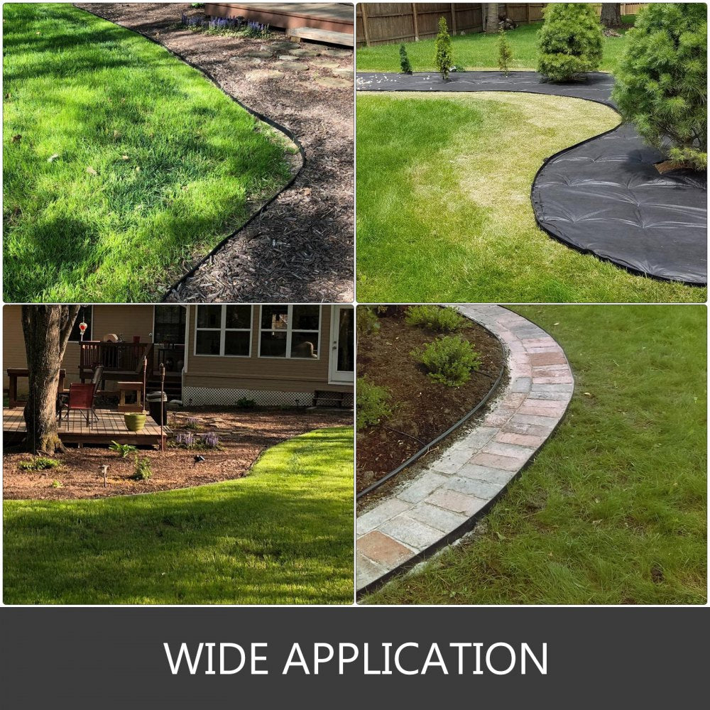 VEVOR Steel Landscape Edging 40 x 8 Inch Steel Edging For Landscaping 4pcs Steel Garden Edging Border Landscape Edging Steel Lawn Edging Garden Edging Garden Border Edging Metal Edging