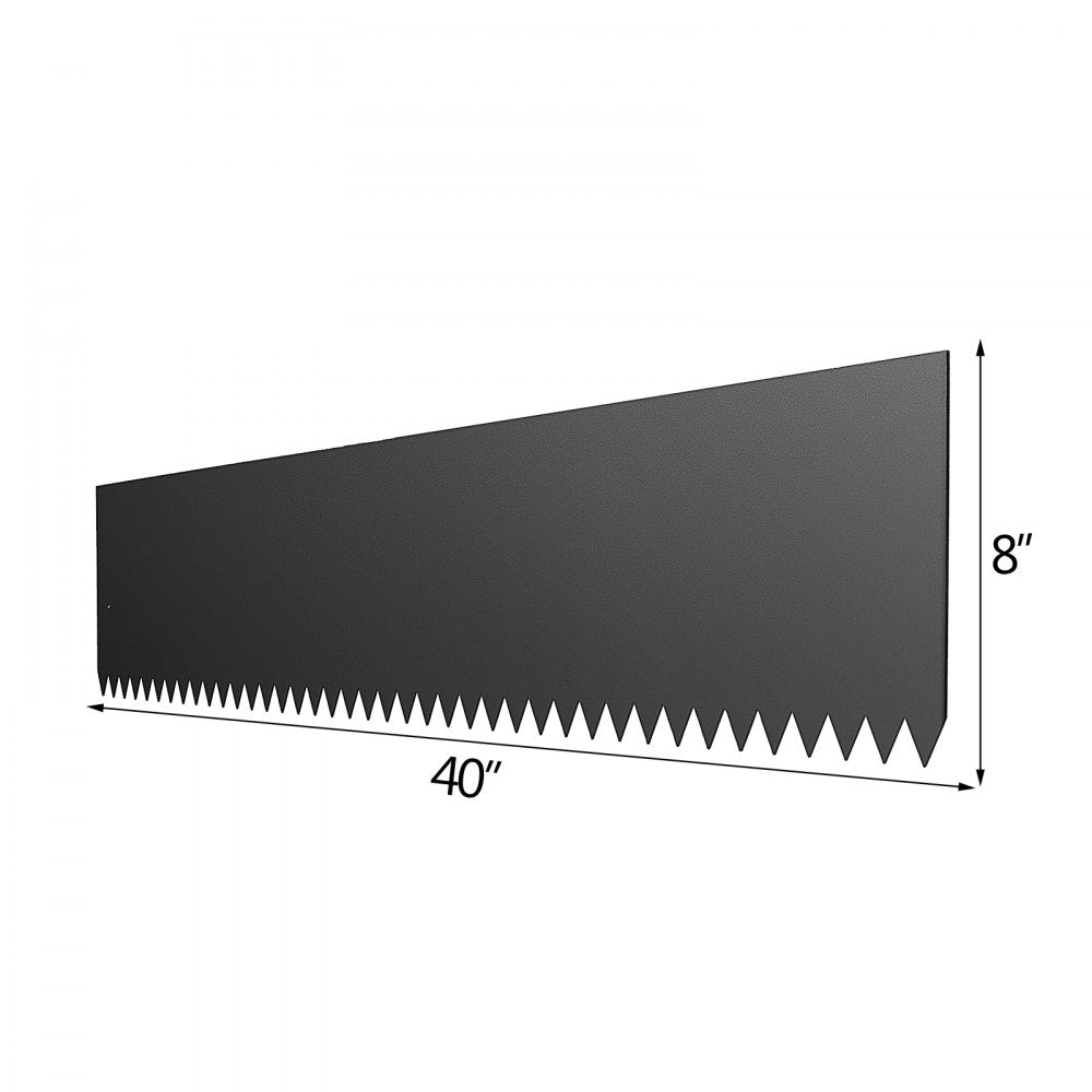 VEVOR Steel Landscape Edging 40 x 8 Inch Steel Edging For Landscaping 4pcs Steel Garden Edging Border Landscape Edging Steel Lawn Edging Garden Edging Garden Border Edging Metal Edging
