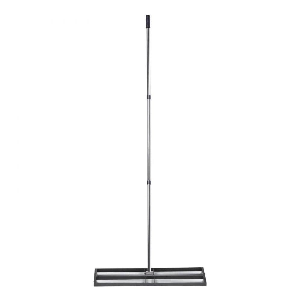 VEVOR 48" Lawn Leveling Rake with Roller, Stainless Steel Yard Leveler with Adjustable Handle