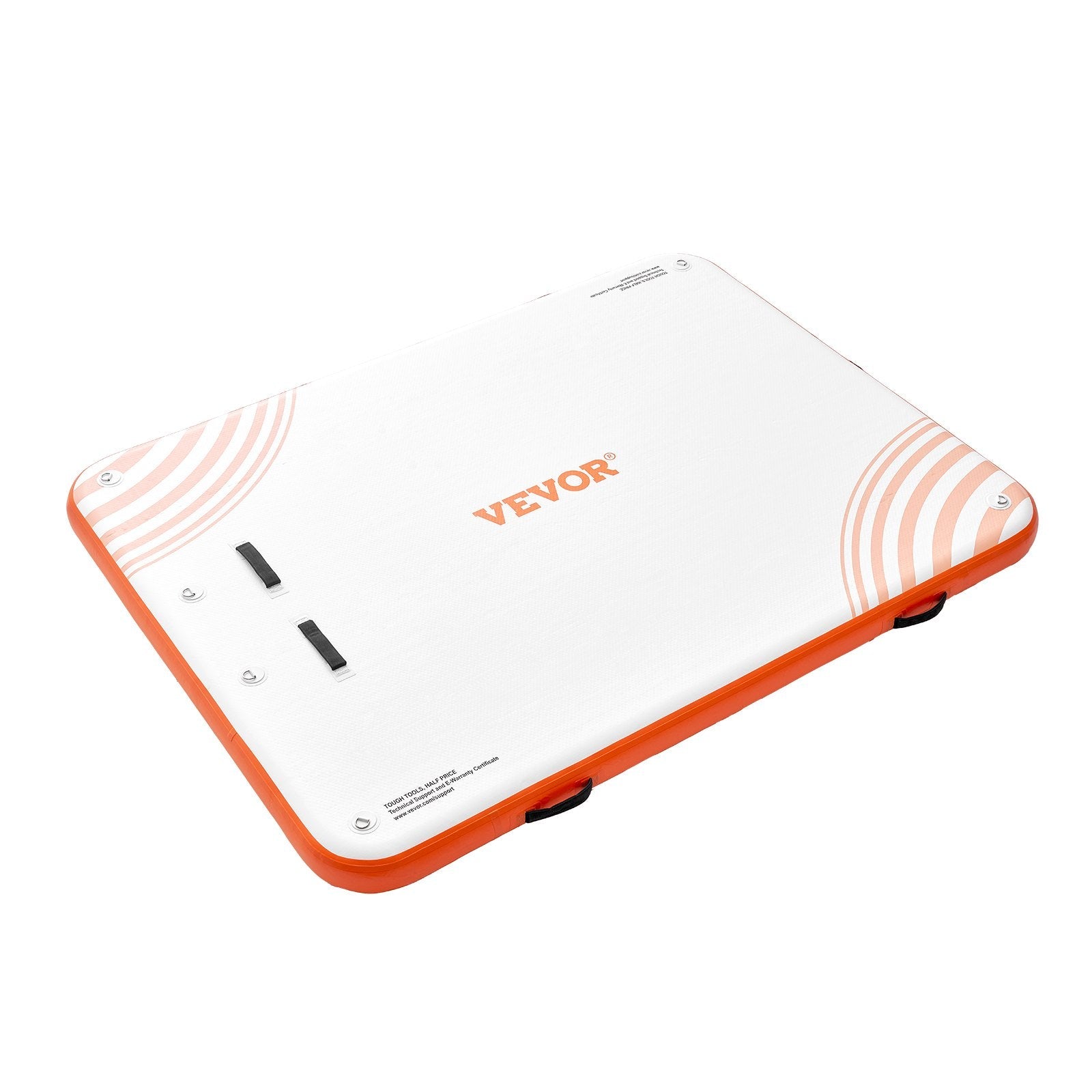 VEVOR Inflatable Floating Dock, 10 x 8FT Inflatable Dock Platform, Non-Slip Water Floating Dock Mat with Portable Carrying Bag & Detachable Ladder, Floating Platform Island Raft for Pool Beach Ocean