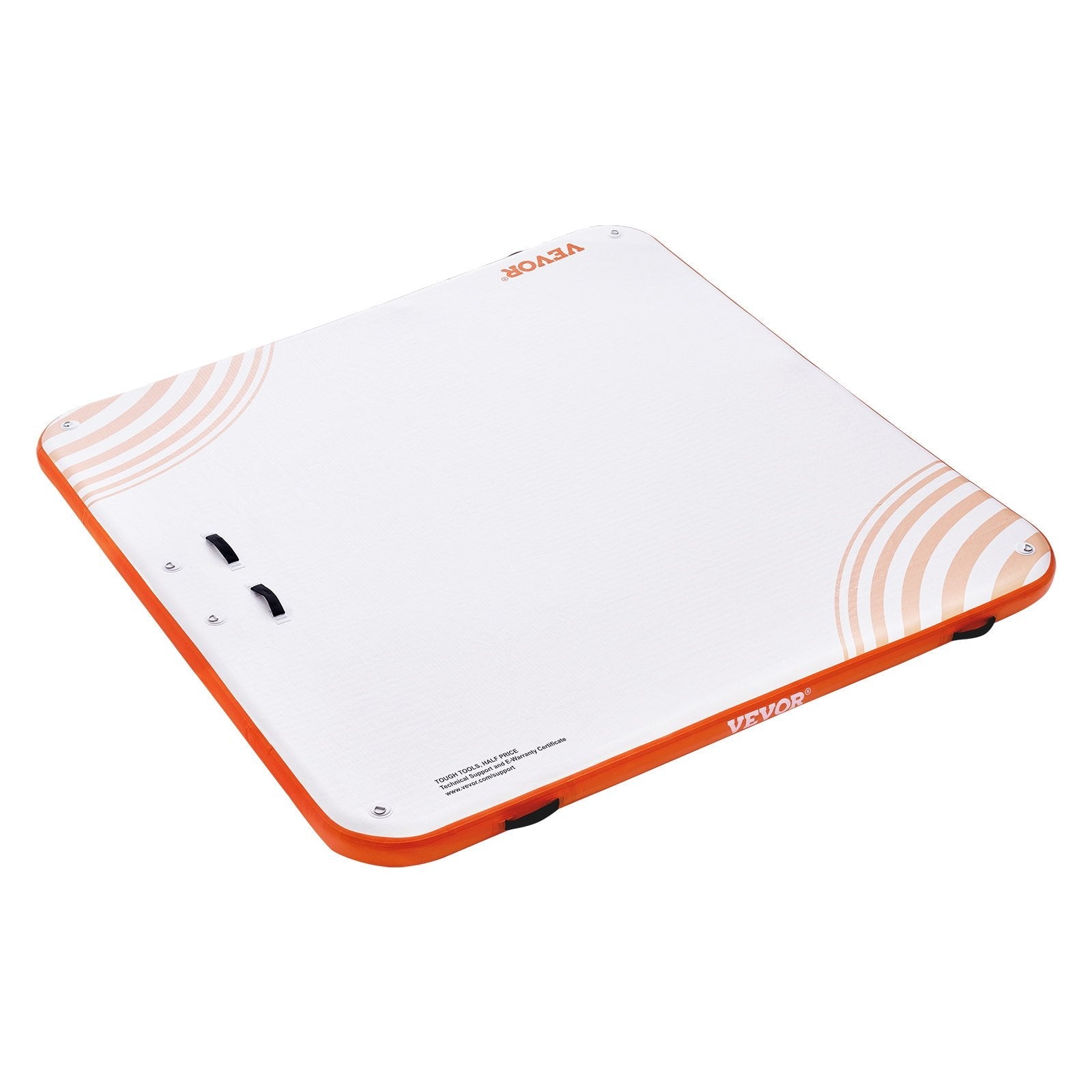 VEVOR Inflatable Floating Dock,7 x 7FT Inflatable Dock Platform, Non-Slip Water Floating Dock Mat with Portable Carrying Bag & Detachable Ladder, Floating Platform Island Raft for Pool Beach Ocean