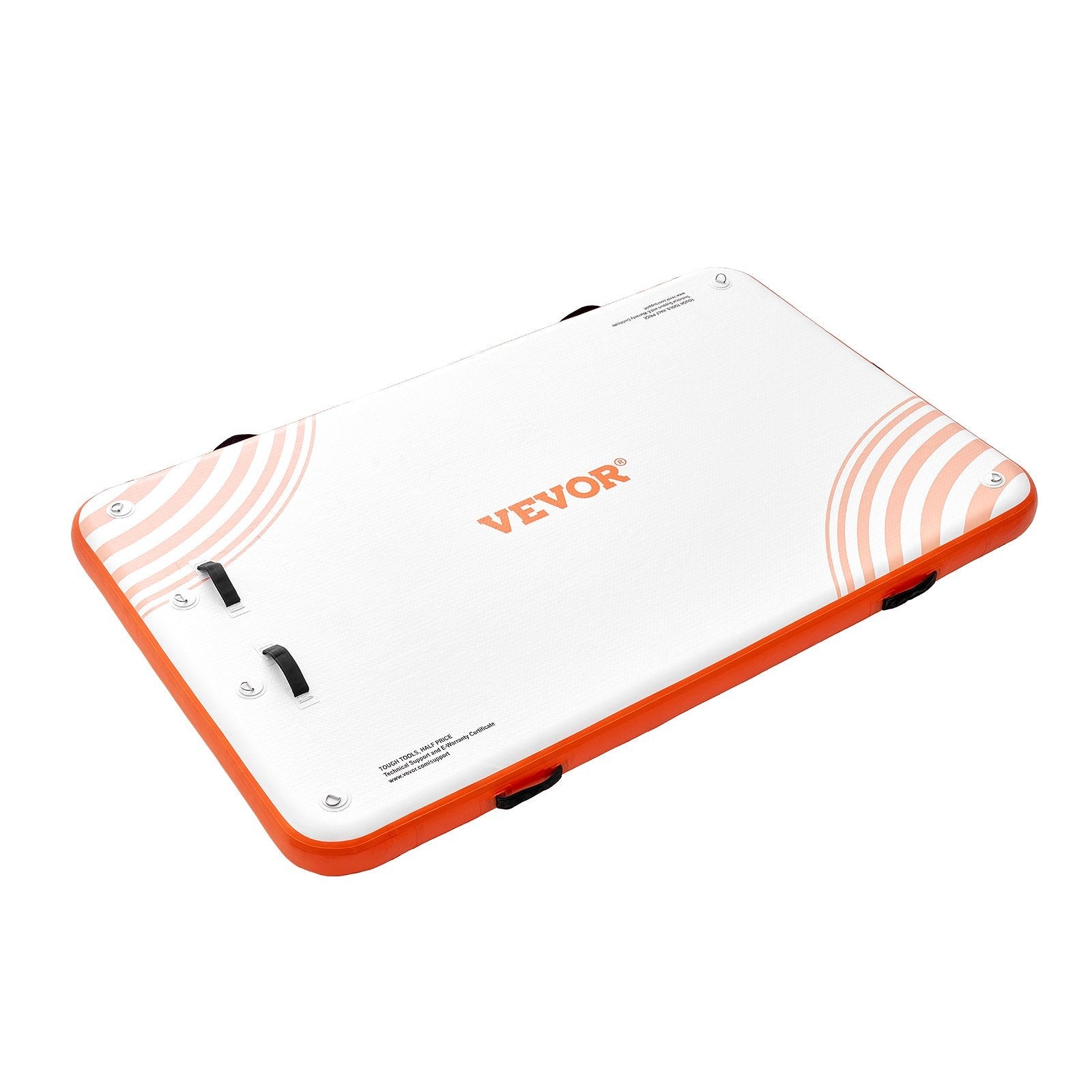 VEVOR Inflatable Floating Dock, 8 x 5FT Inflatable Dock Platform, Non-Slip Water Floating Dock Mat with Portable Carrying Bag & Detachable Ladder, Floating Platform Island Raft for Pool Beach Ocean